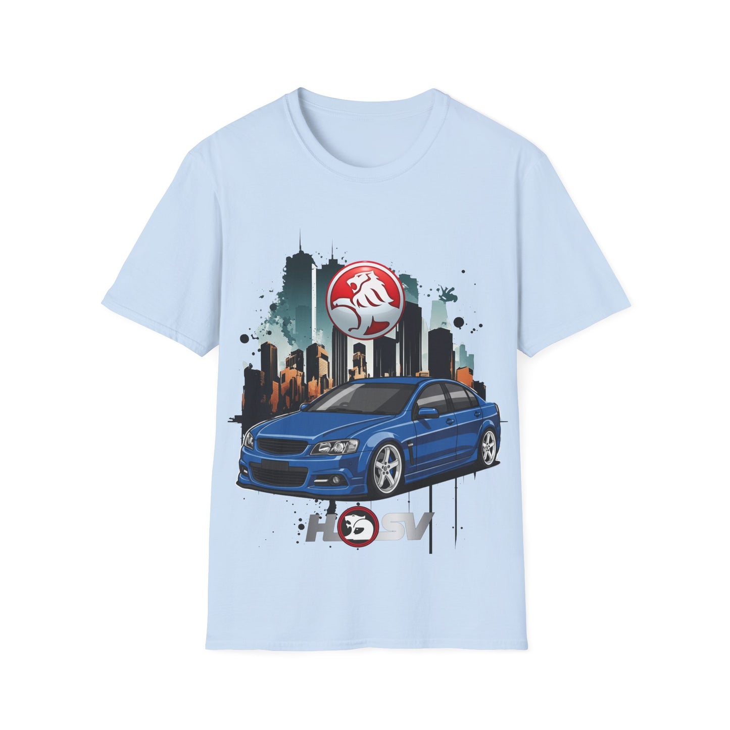hsv commodore blue garage style tee unisex