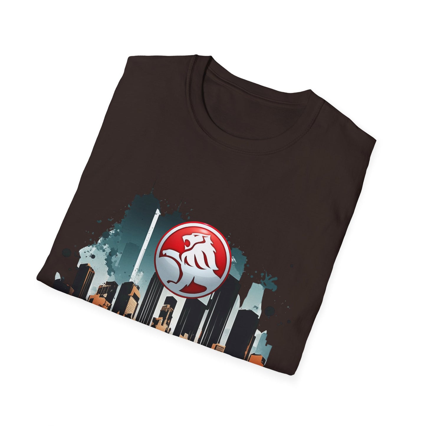 red hsv commodore garage style unisex soft tee