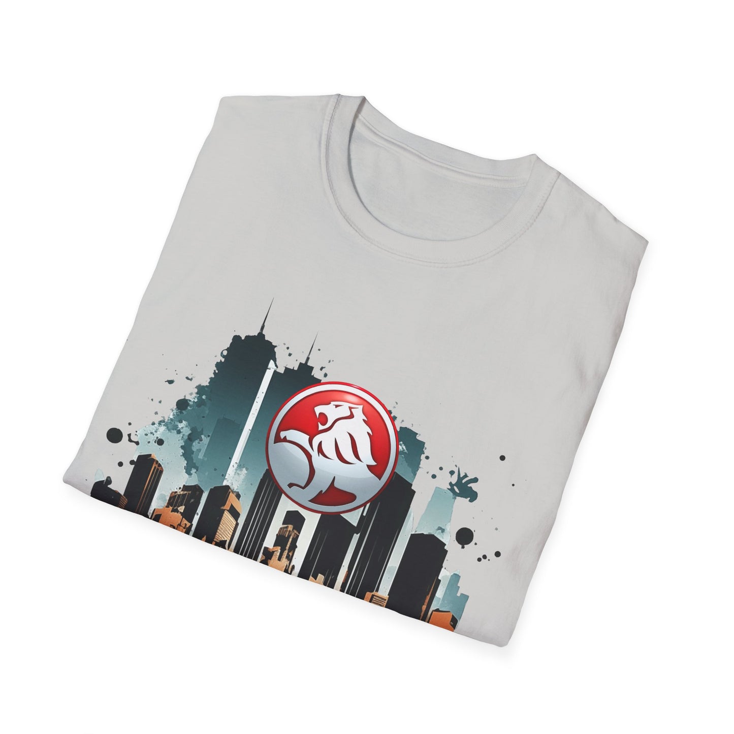 red hsv commodore garage style unisex soft tee