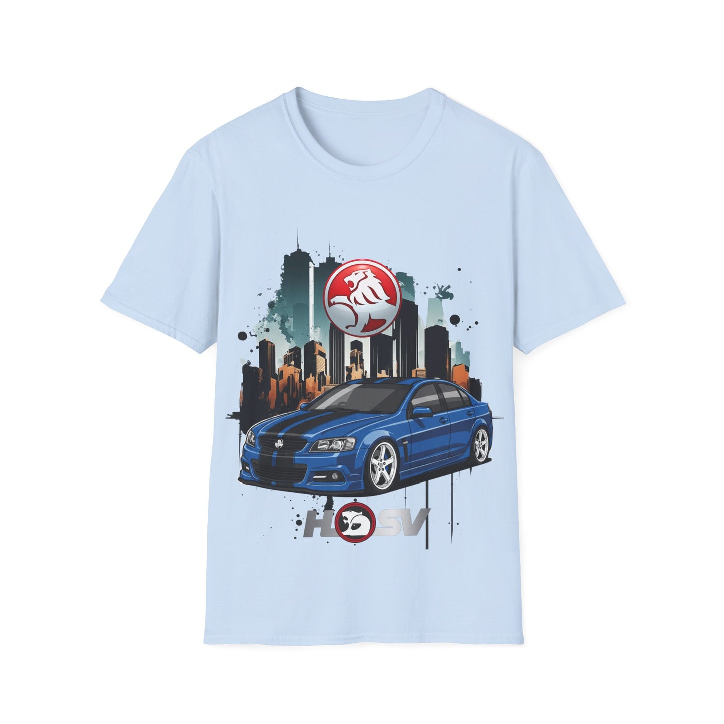hsv commodore blue unisex tee garage urban style t shirt