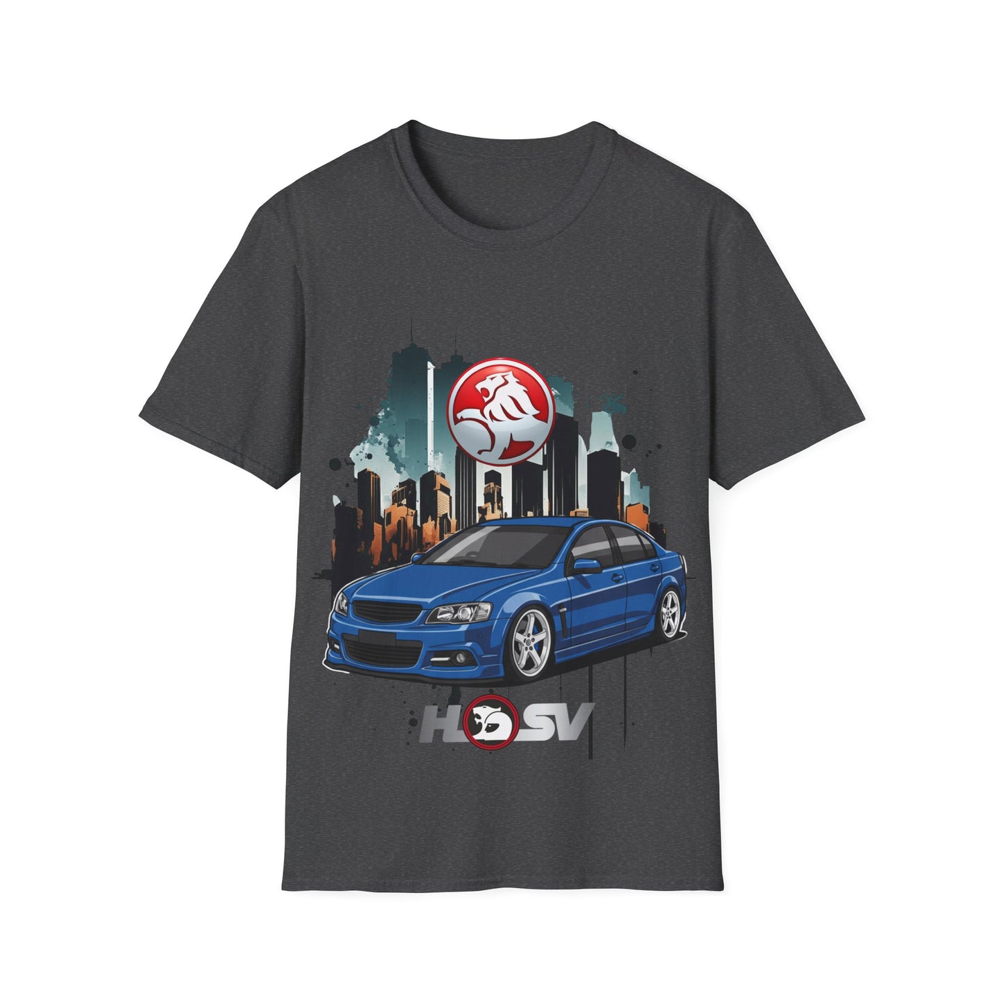hsv commodore blue garage style tee unisex