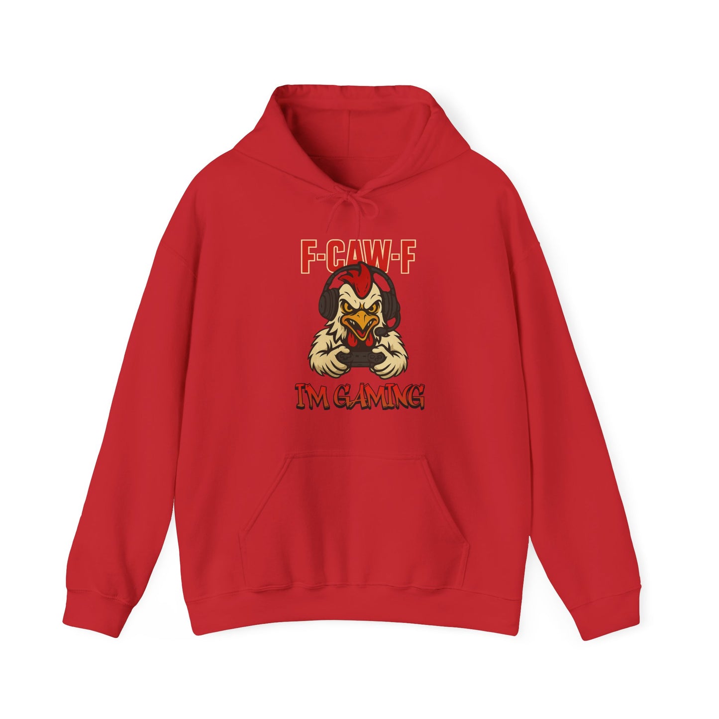 Gaming-Inspired Unisex Hoodie, F-Caw-F Design