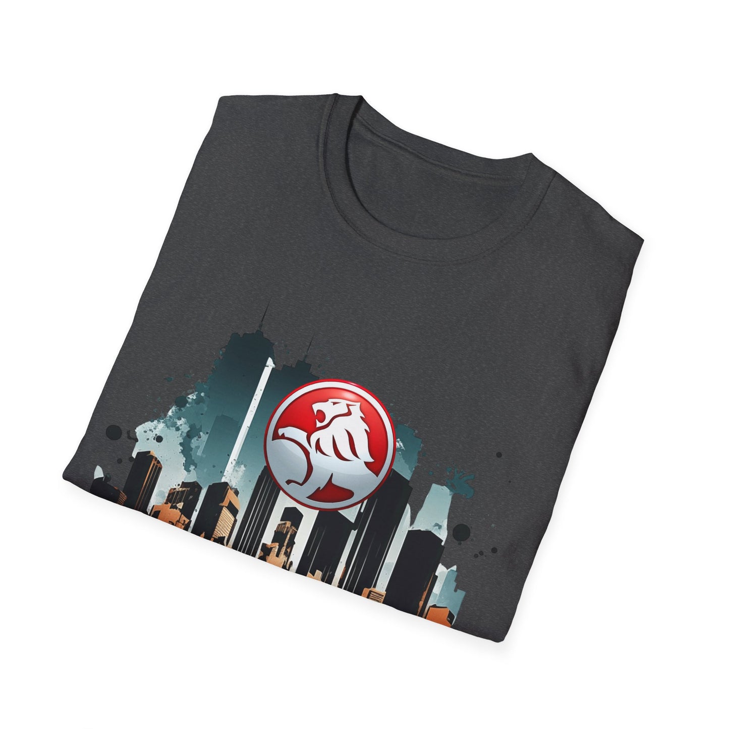 red hsv commodore garage style unisex soft tee