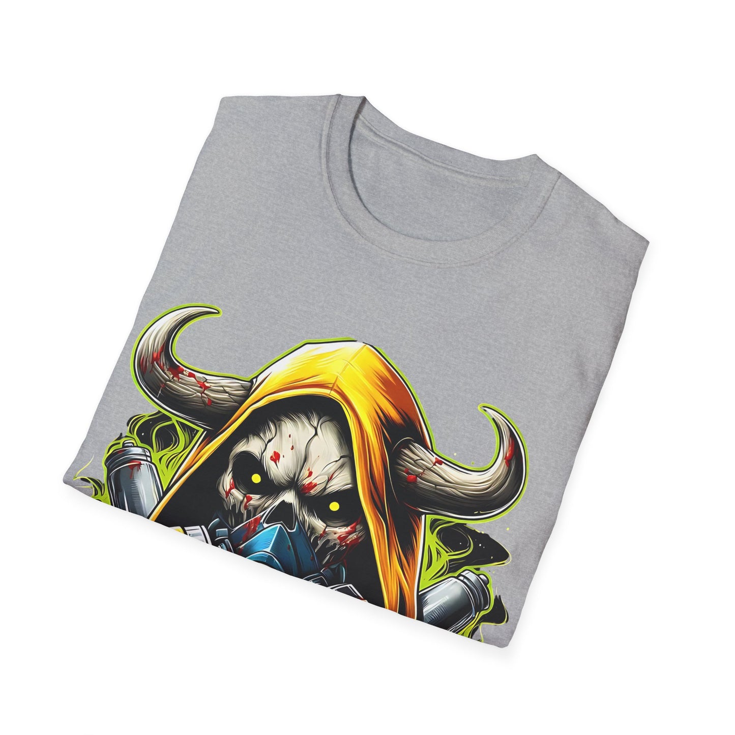 Urban Graphic Tee for Adrenaline Seekers, Cool Casual Wear, Street Style T-Shirt, Colorful Art Shirt, Gift for Gamers