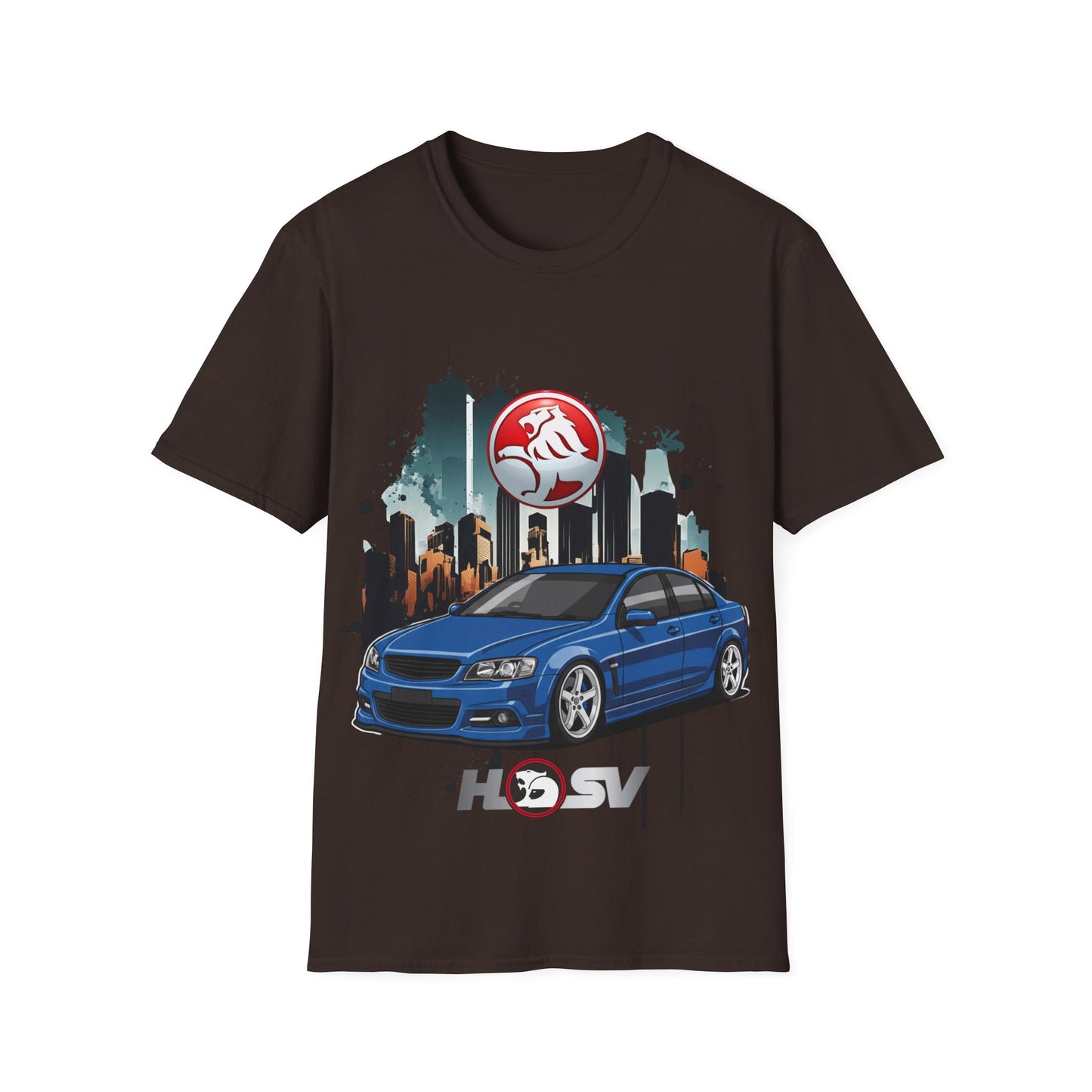 hsv commodore blue garage style tee unisex