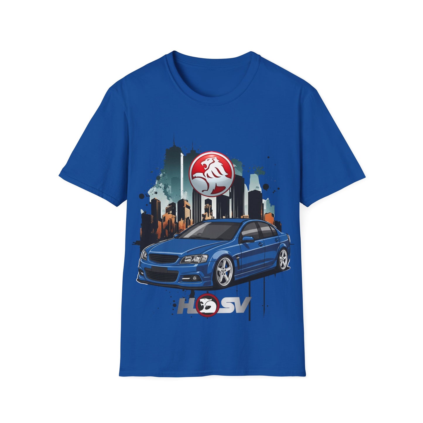 hsv commodore blue garage style tee unisex