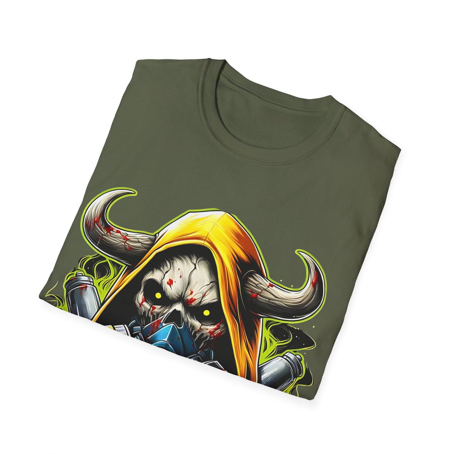 Urban Graphic Tee for Adrenaline Seekers, Cool Casual Wear, Street Style T-Shirt, Colorful Art Shirt, Gift for Gamers