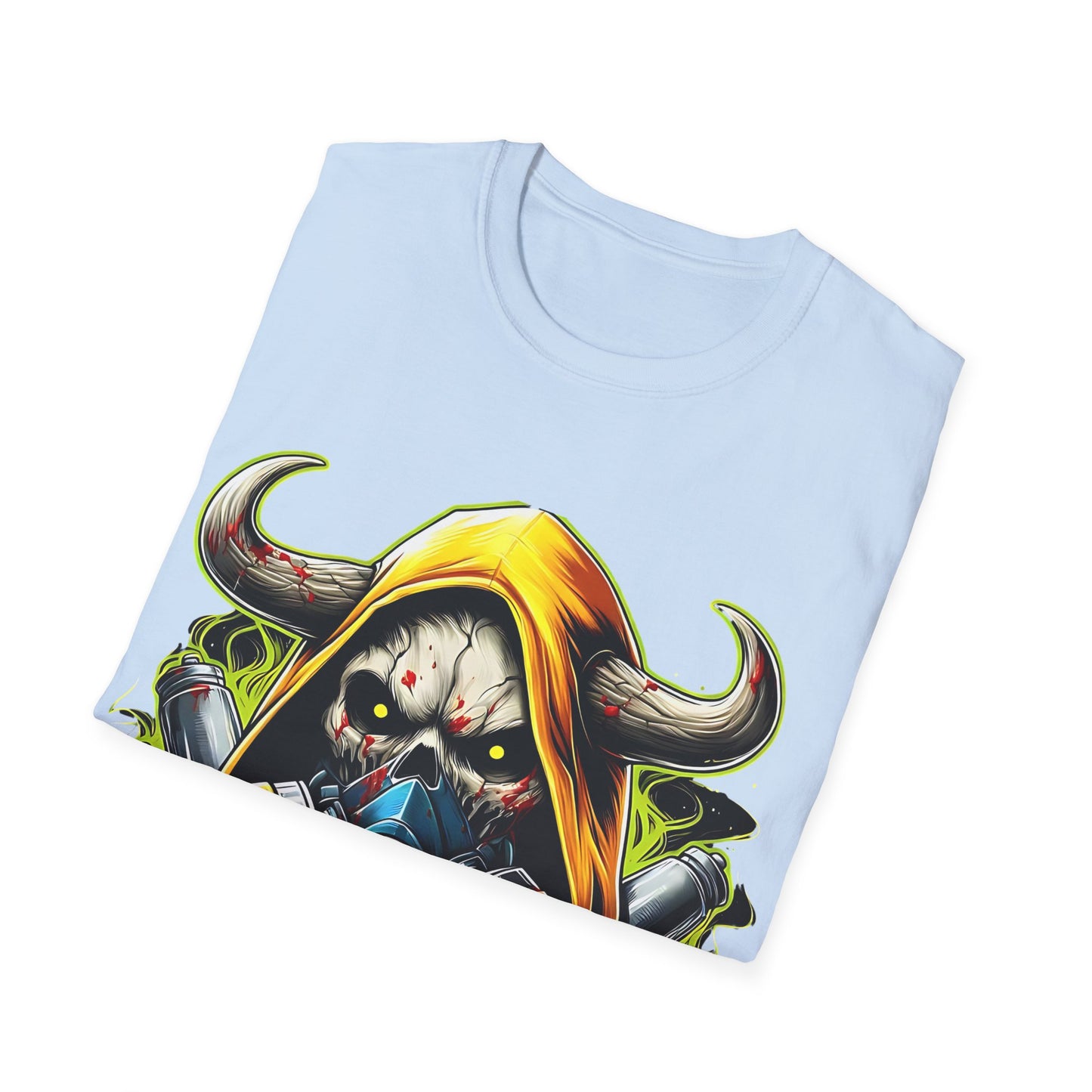 Urban Graphic Tee for Adrenaline Seekers, Cool Casual Wear, Street Style T-Shirt, Colorful Art Shirt, Gift for Gamers