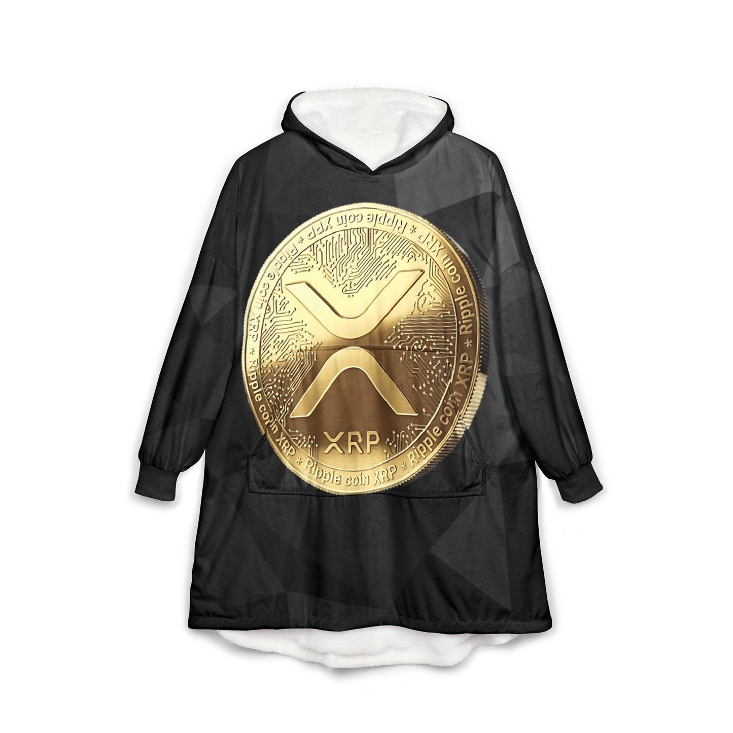 XRP Level up Crypto Unisex Hooded Blanket