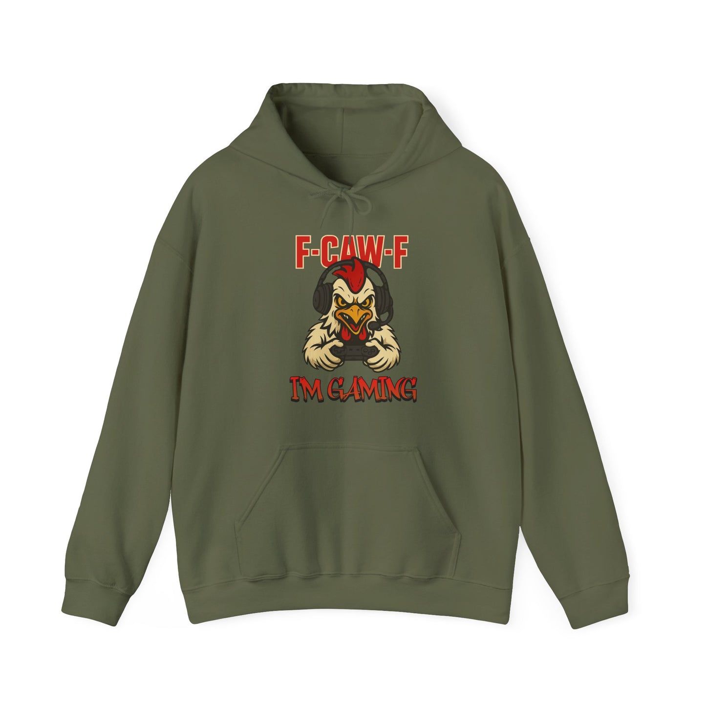 Gaming-Inspired Unisex Hoodie, F-Caw-F Design