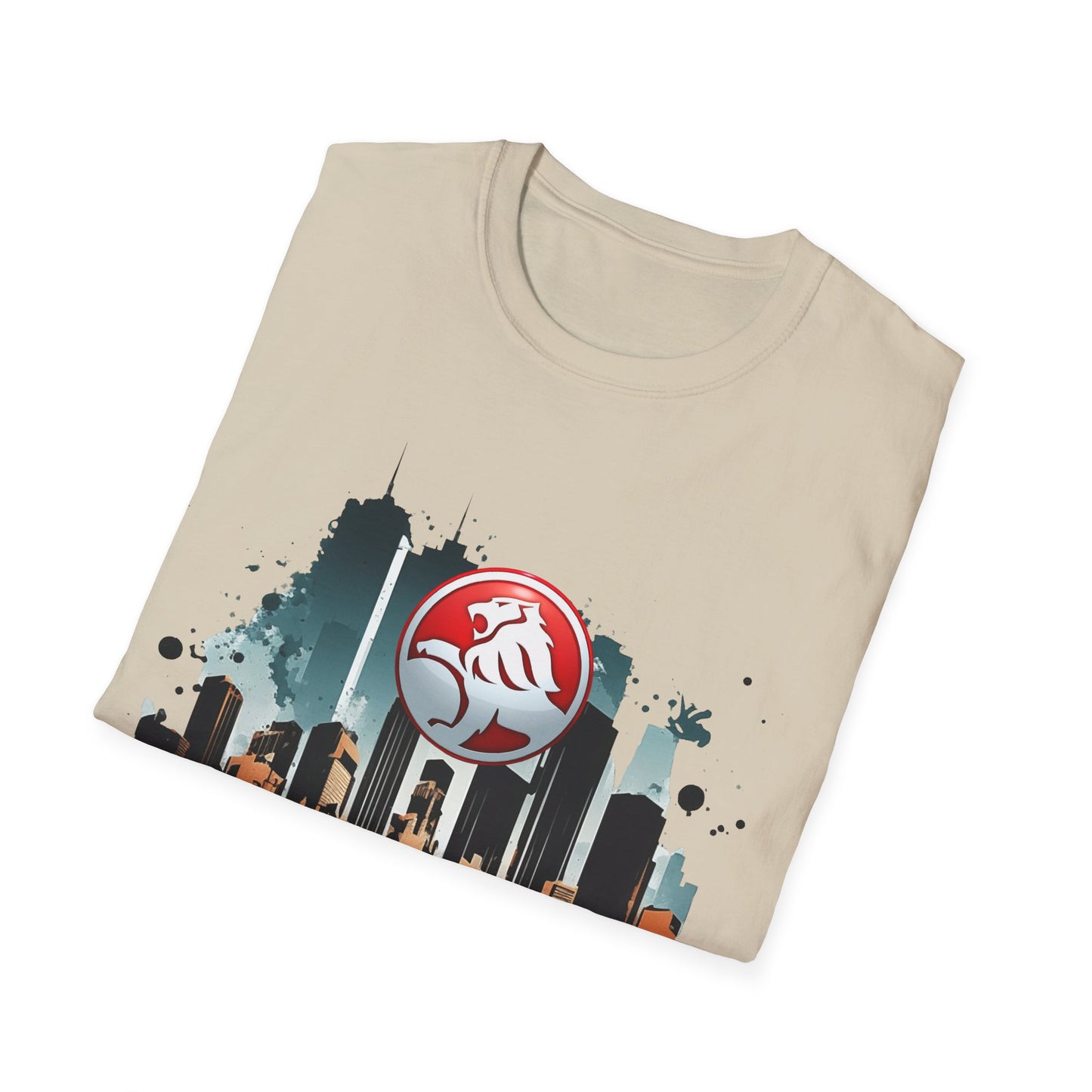 red hsv commodore garage style unisex soft tee