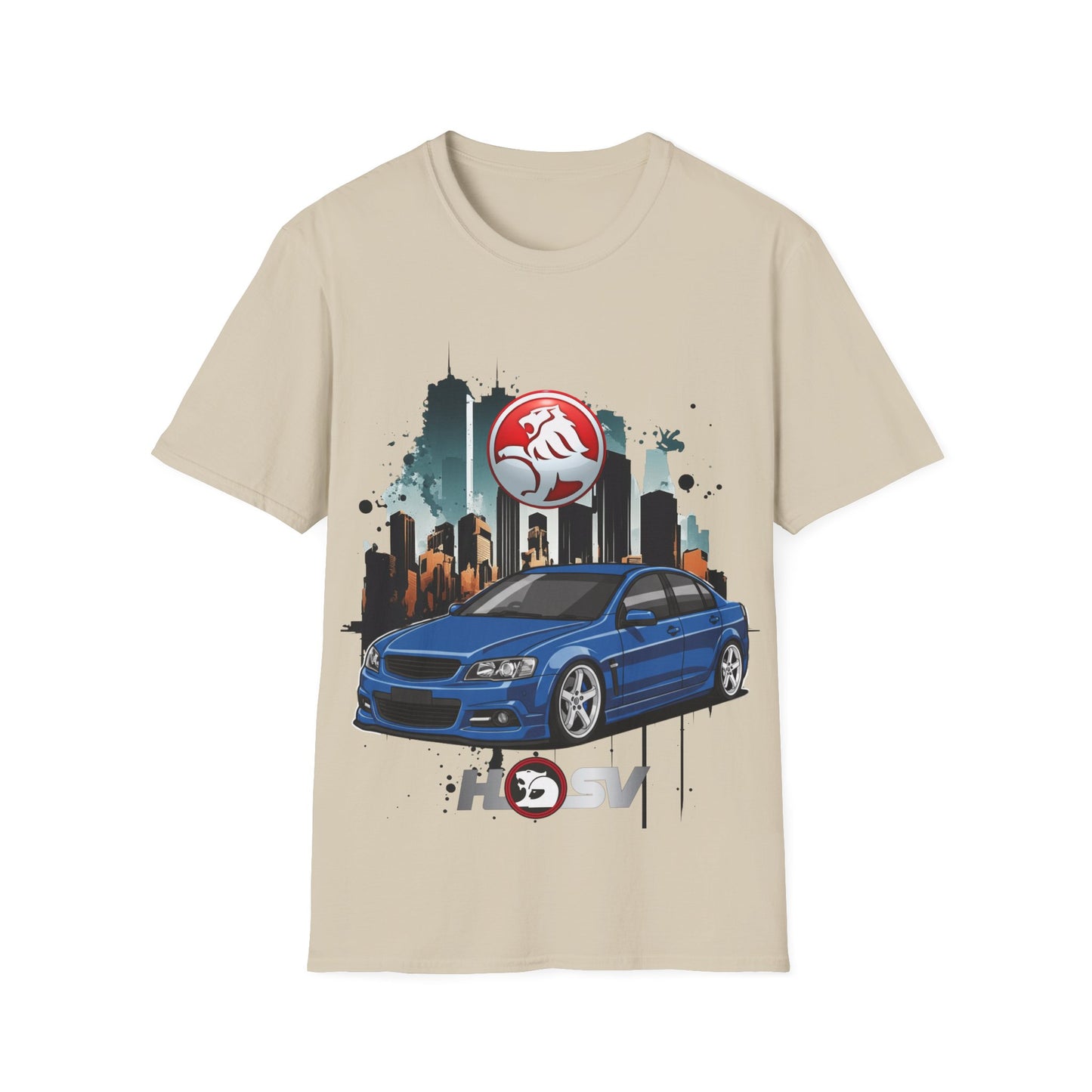 hsv commodore blue garage style tee unisex