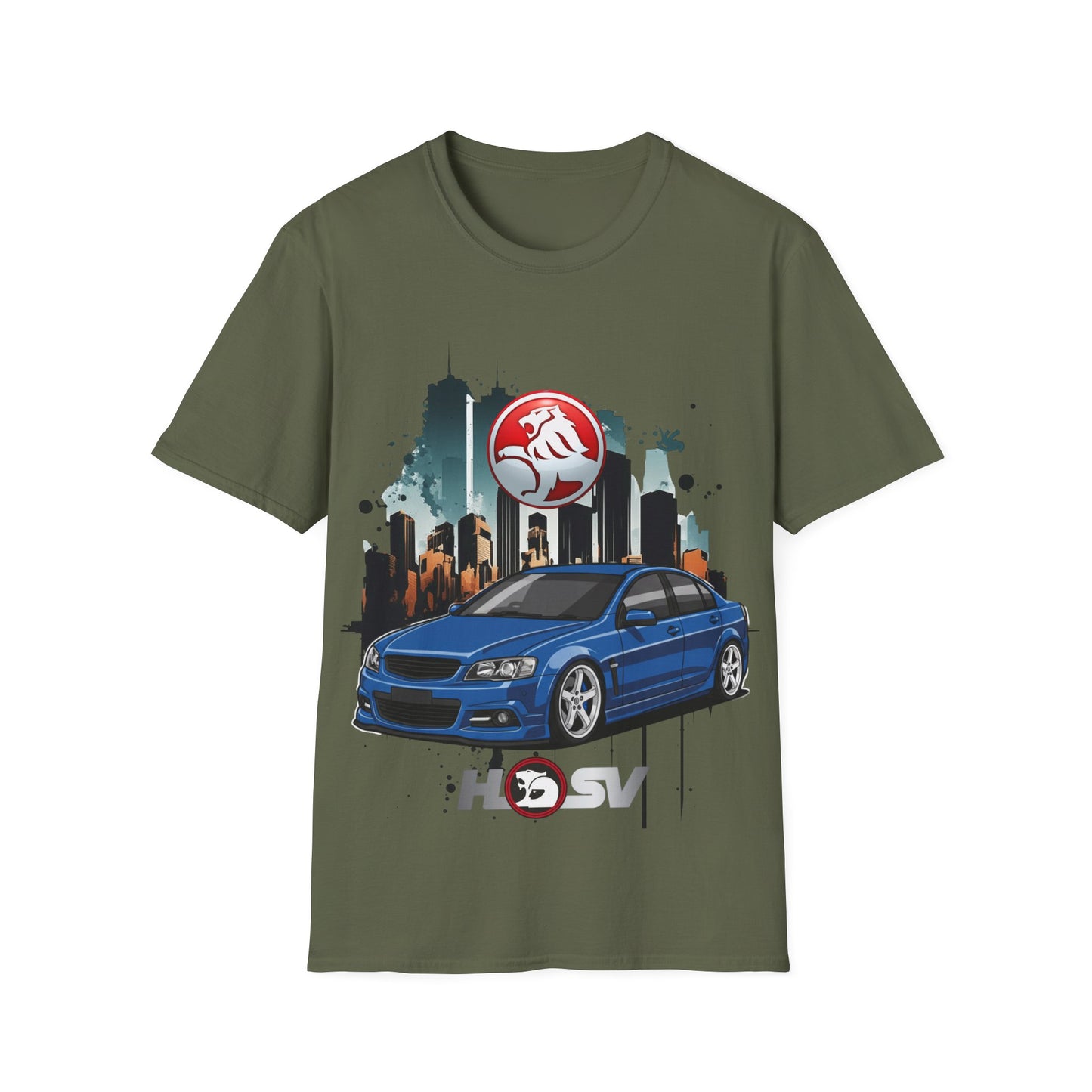hsv commodore blue garage style tee unisex