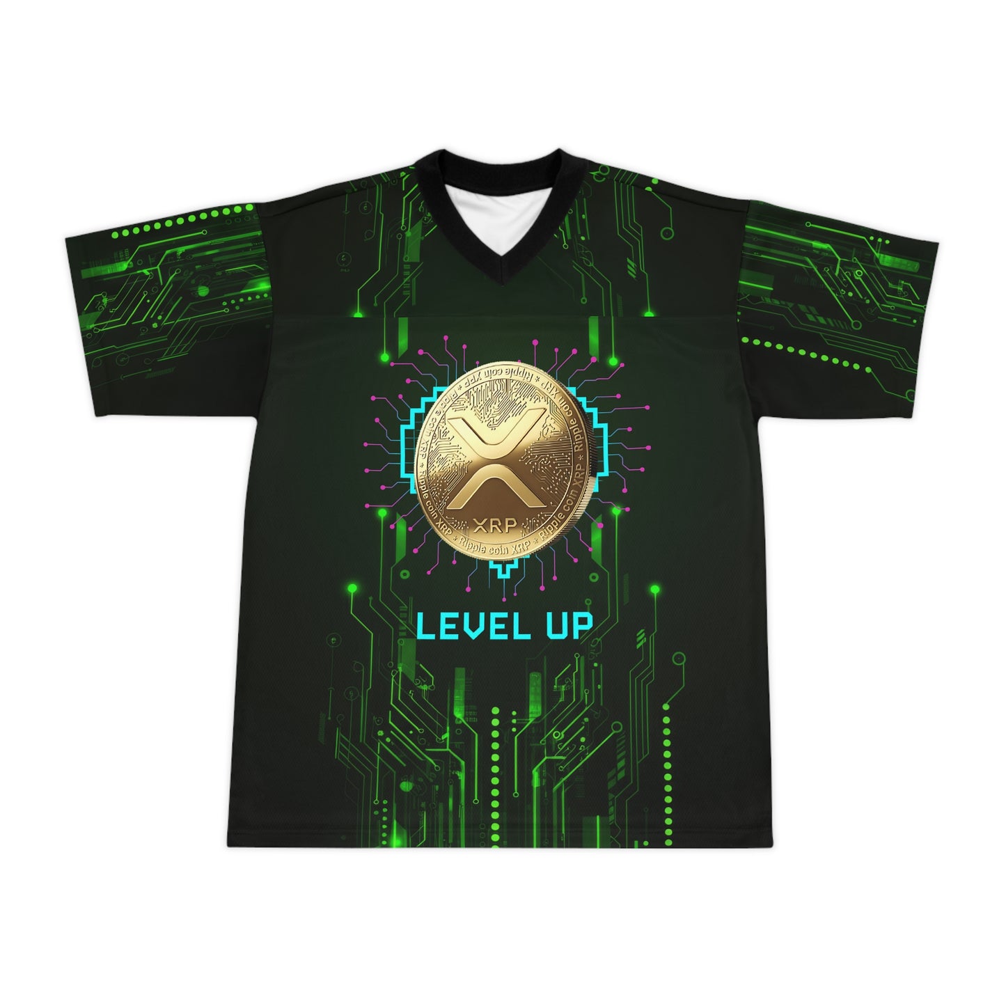 Gamer Unisex Football Jersey , xrp Level Up and Loot Goblin designs
