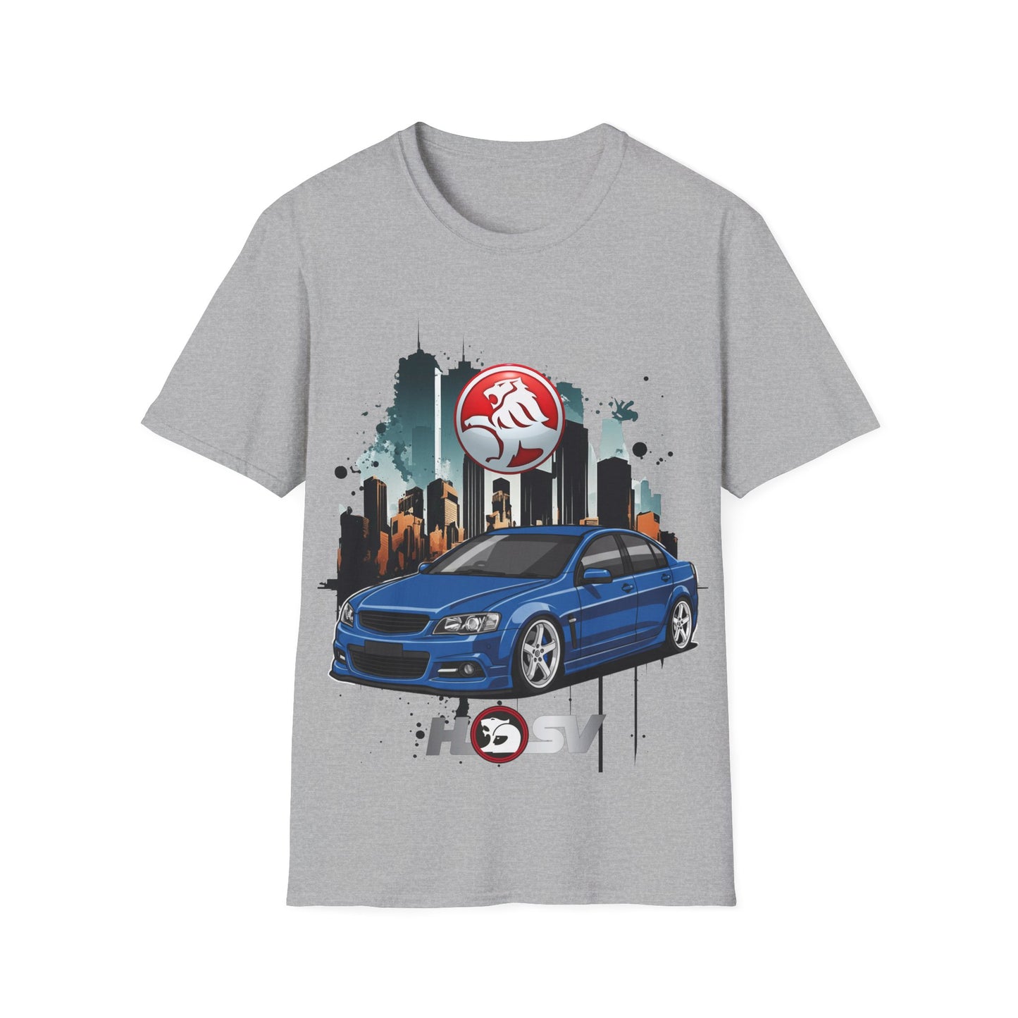 hsv commodore blue garage style tee unisex