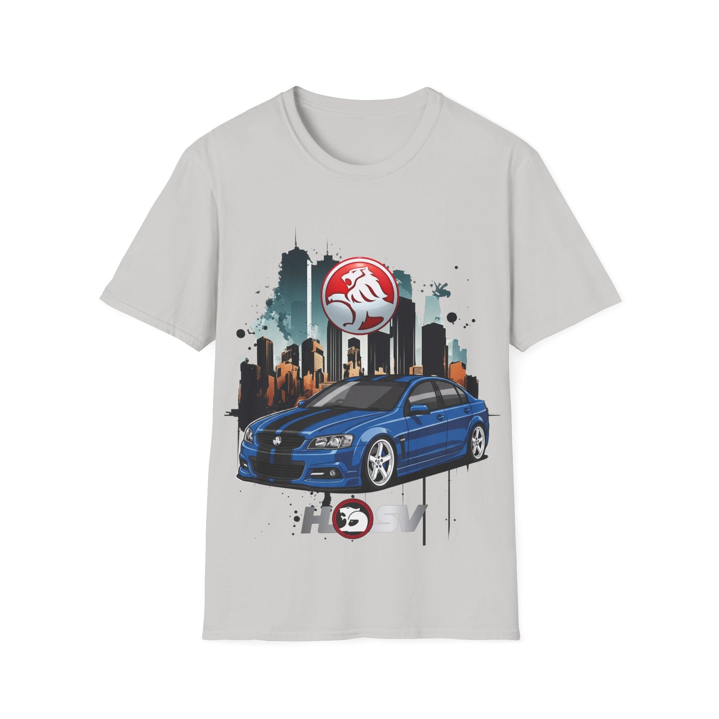 hsv commodore blue unisex tee garage urban style t shirt