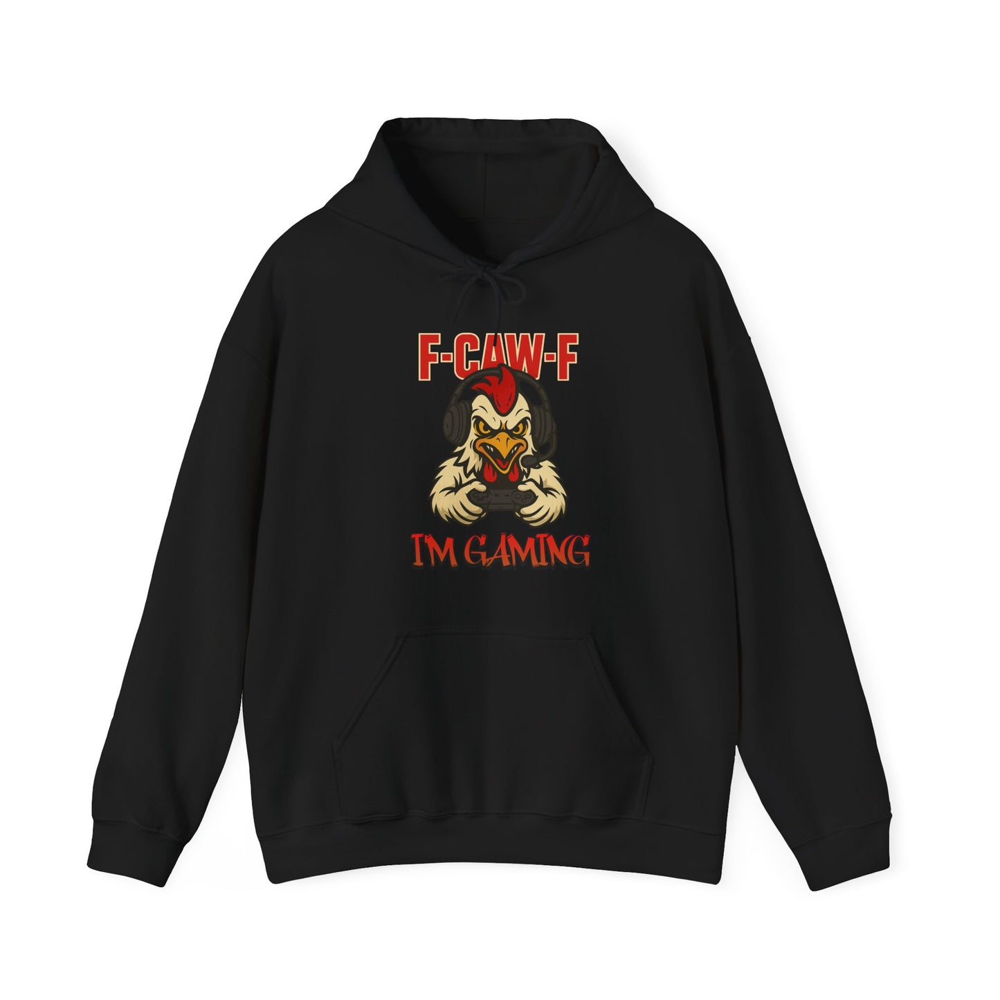 Gaming-Inspired Unisex Hoodie, F-Caw-F Design