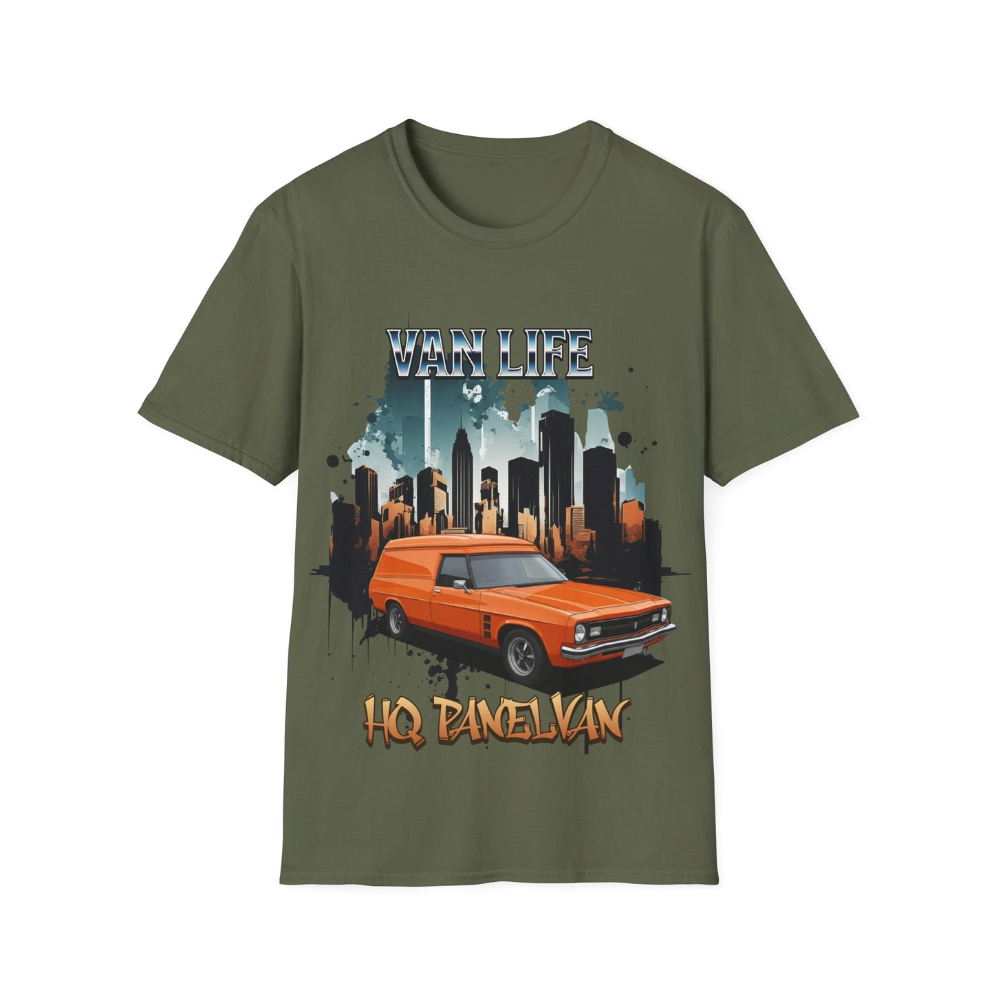 van life hq panel van / garage style Unisex Softstyle T-Shirt