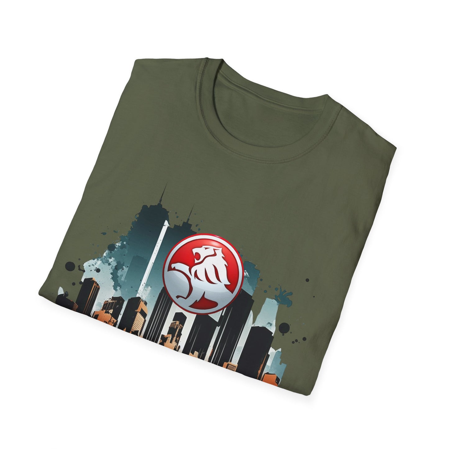 red hsv commodore garage style unisex soft tee