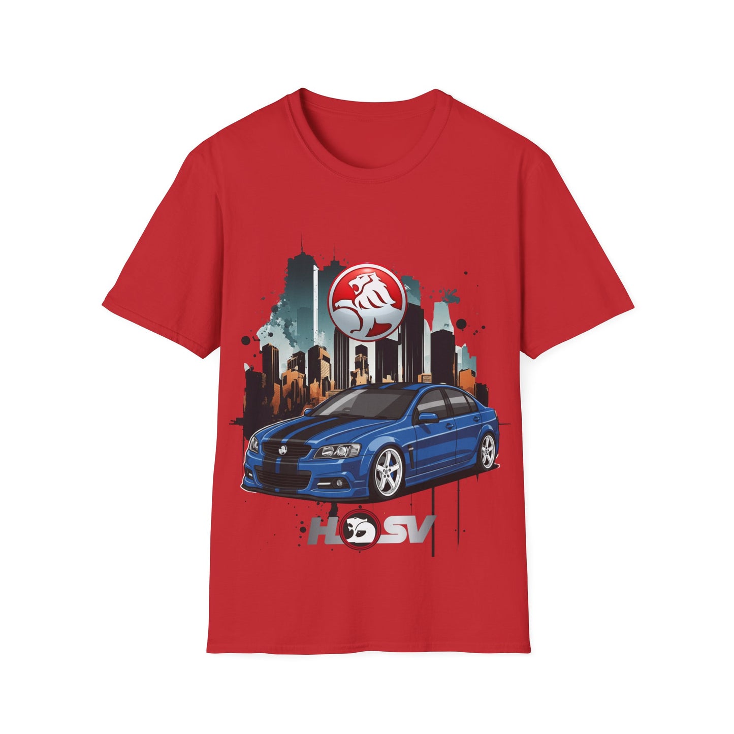 hsv commodore blue unisex tee garage urban style t shirt