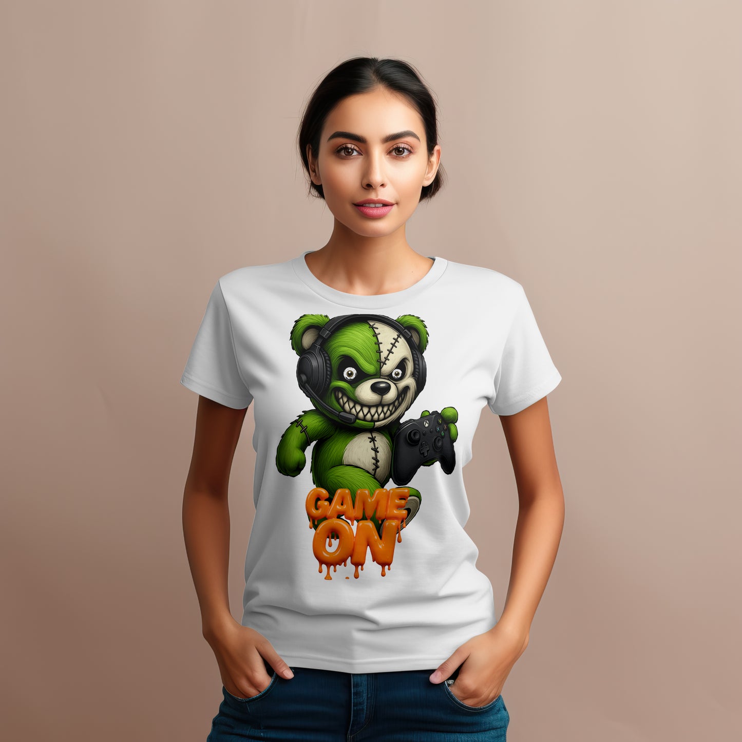 xbox gamer bear Game On Unisex Softstyle T-Shirt