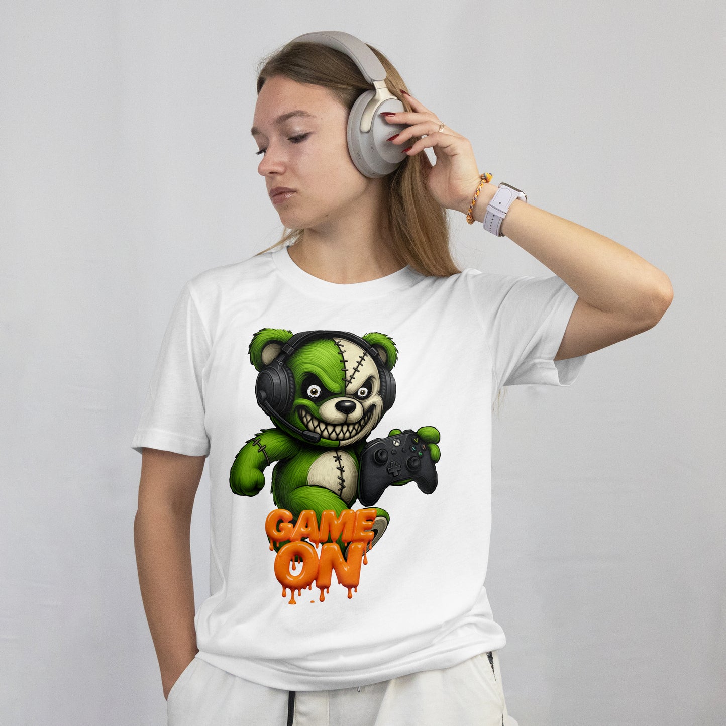 xbox gamer bear Game On Unisex Softstyle T-Shirt