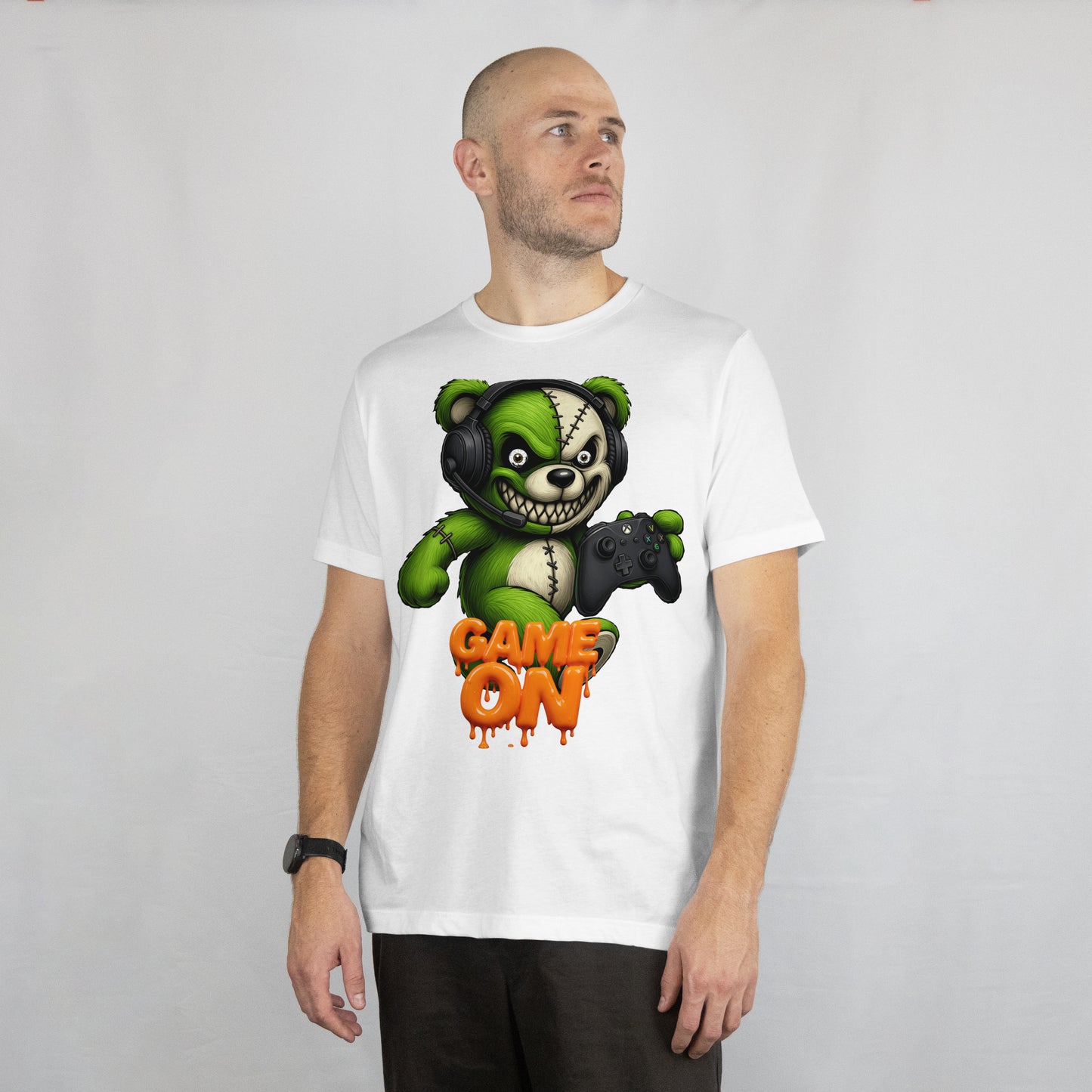 xbox gamer bear Game On Unisex Softstyle T-Shirt