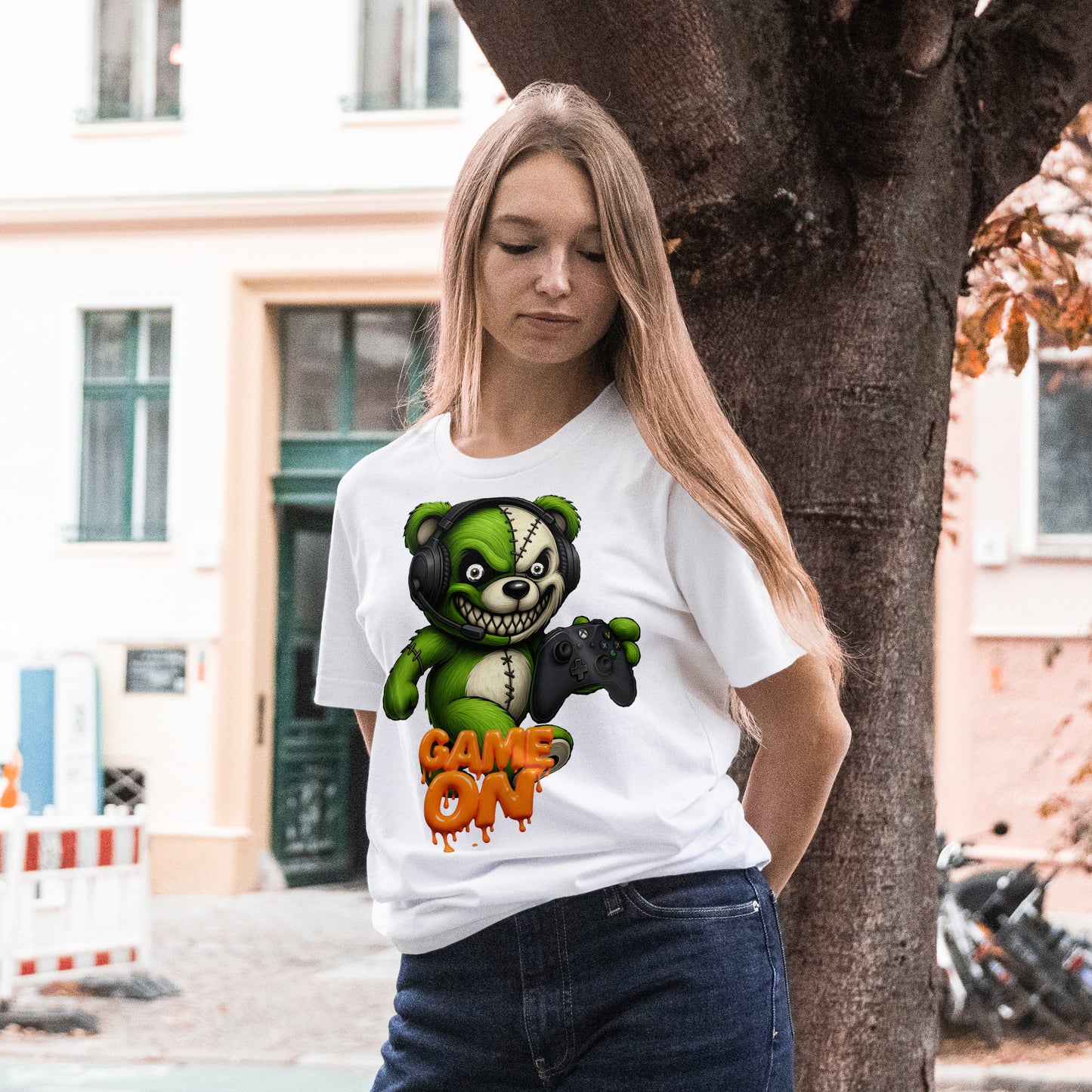 xbox gamer bear Game On Unisex Softstyle T-Shirt