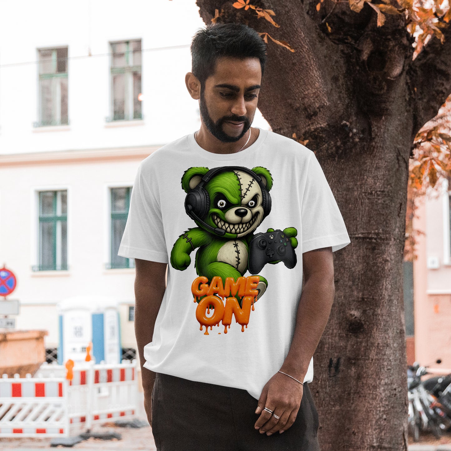 xbox gamer bear Game On Unisex Softstyle T-Shirt