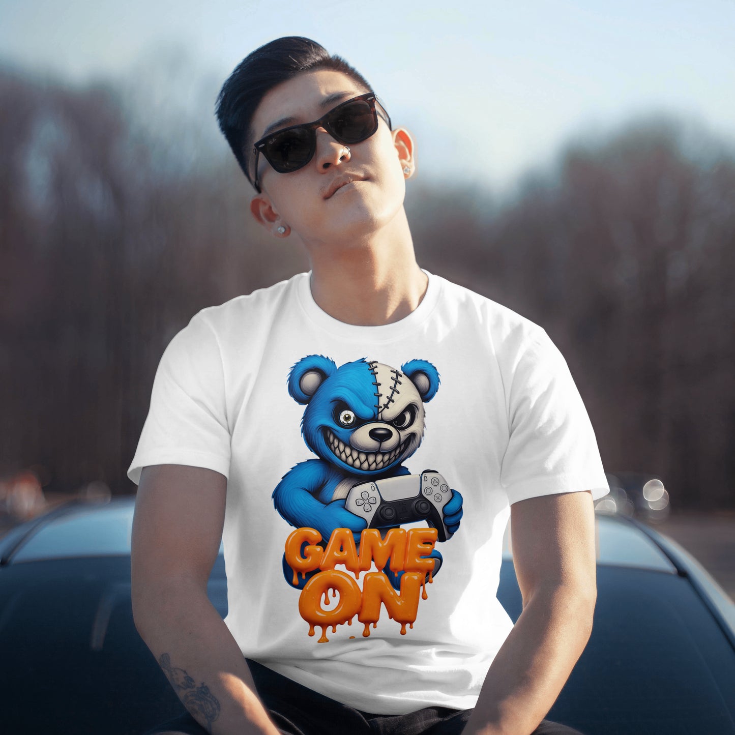 ps5 Gaming Bear T-Shirt | Unisex Graphic Tee for Gamers