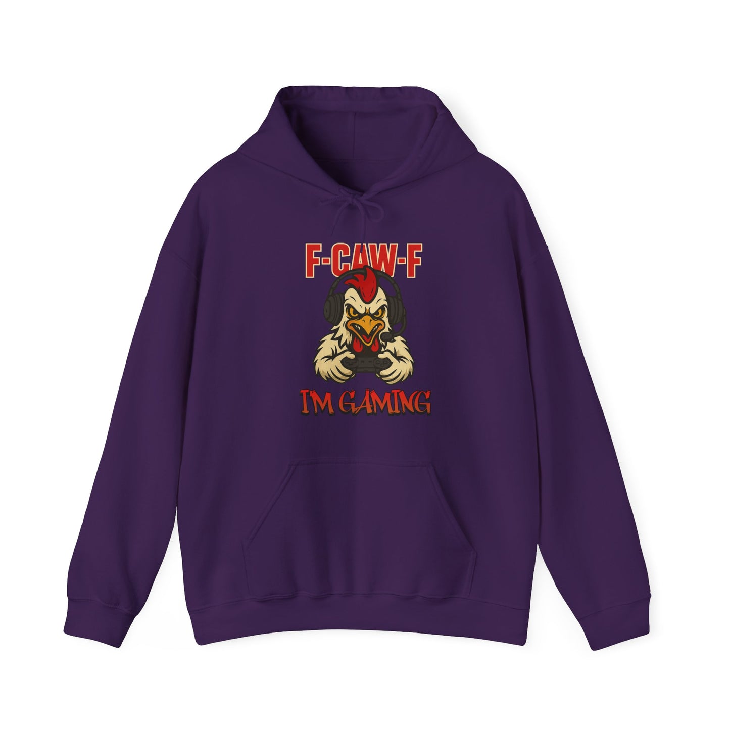 Gaming-Inspired Unisex Hoodie, F-Caw-F Design