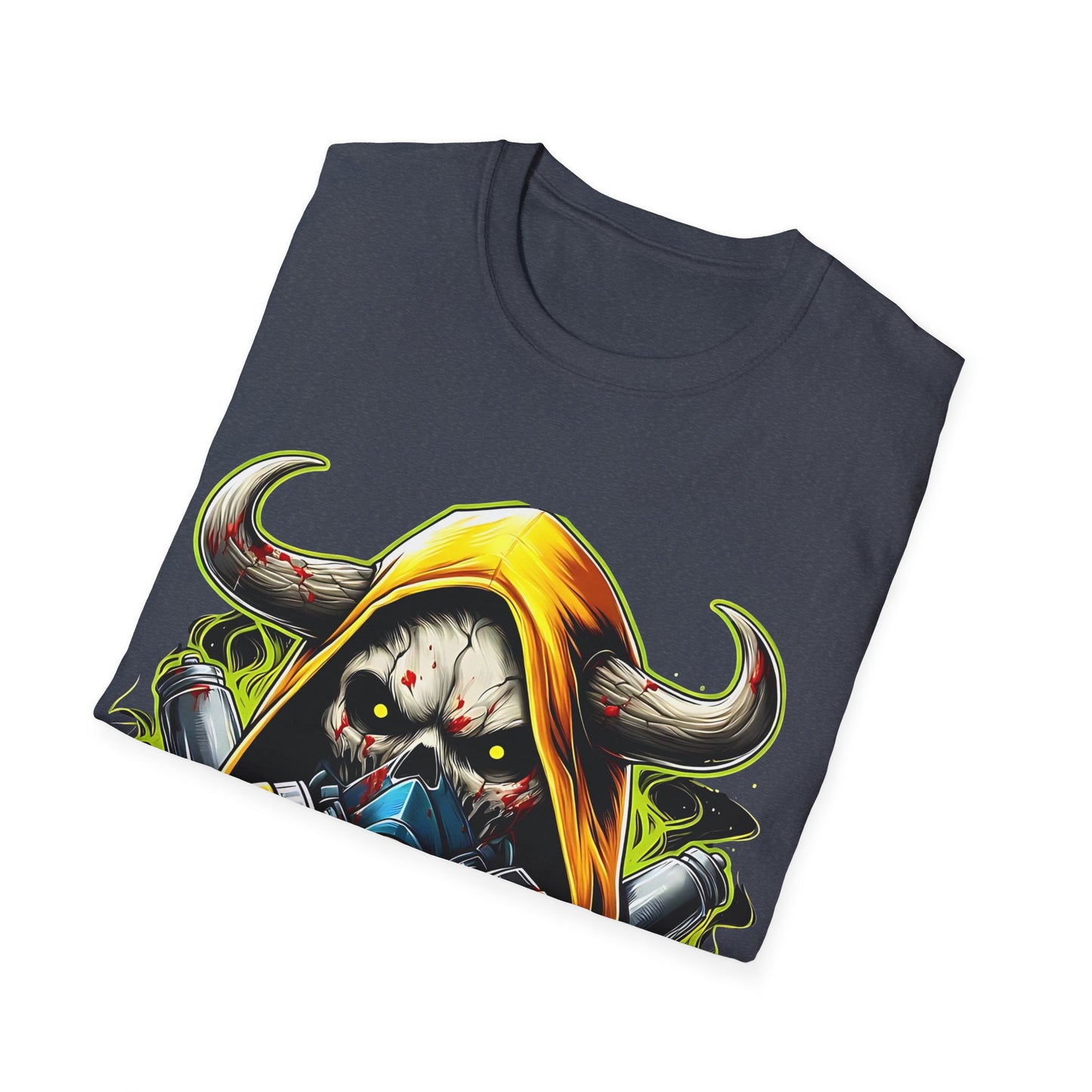 Urban Graphic Tee for Adrenaline Seekers, Cool Casual Wear, Street Style T-Shirt, Colorful Art Shirt, Gift for Gamers