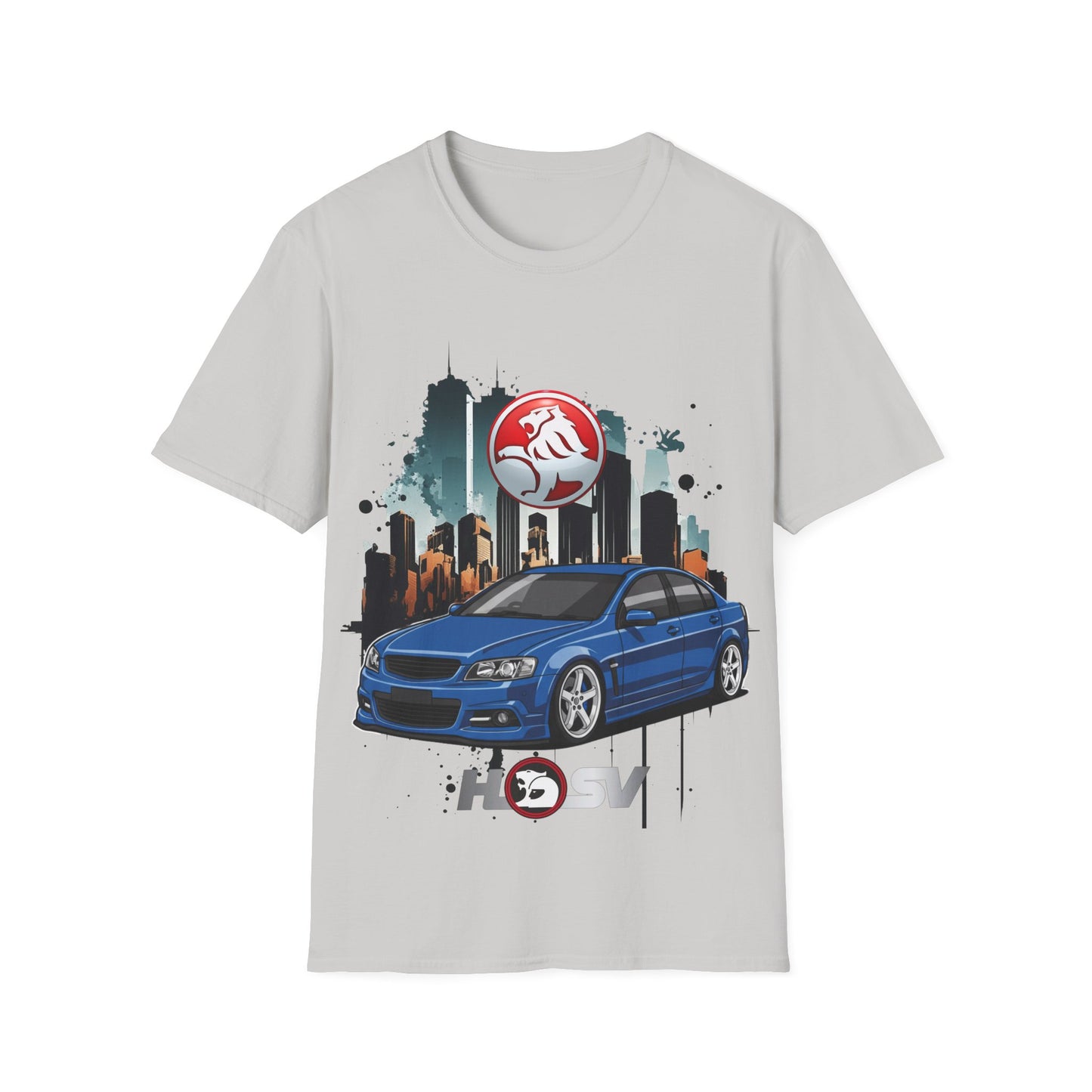 hsv commodore blue garage style tee unisex