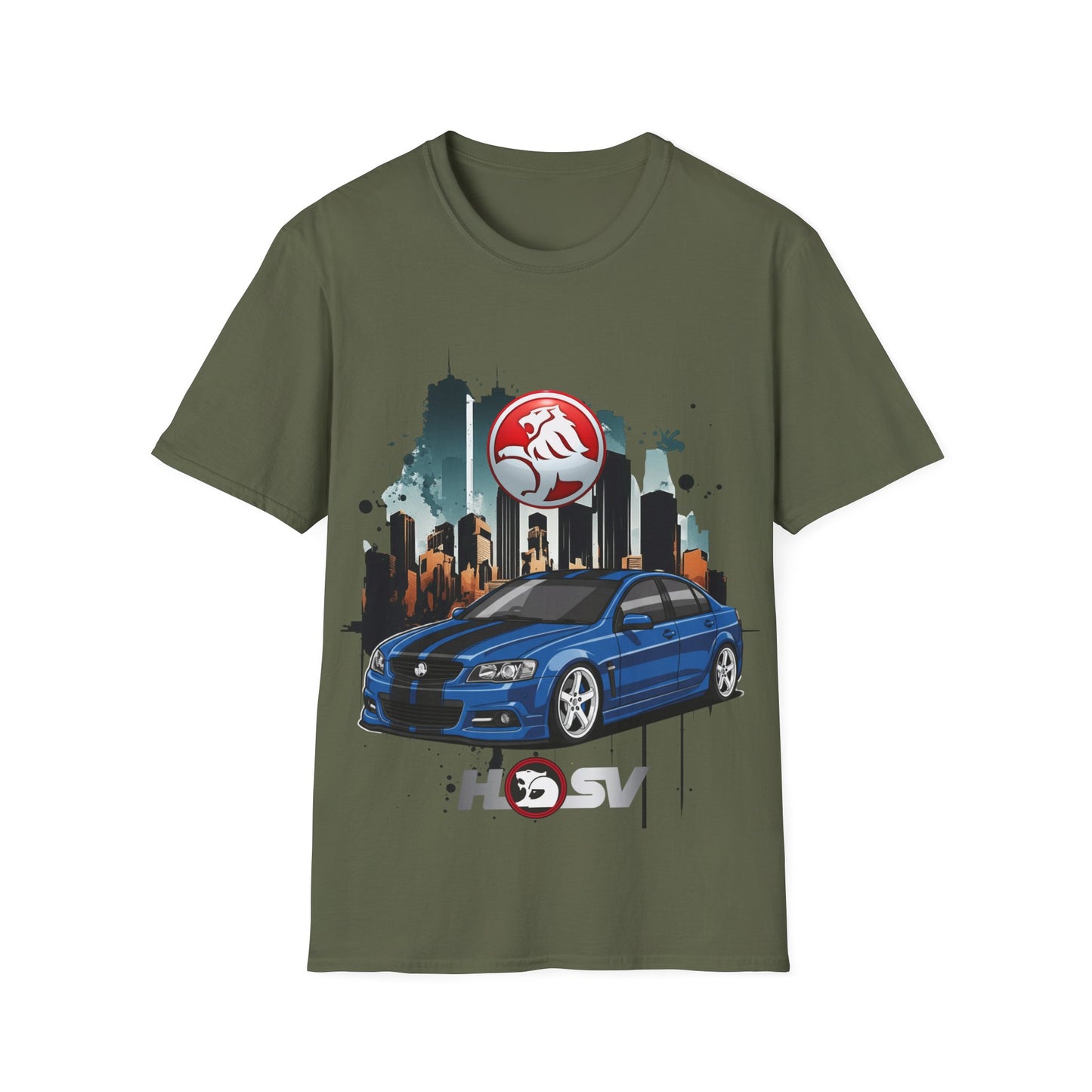hsv commodore blue unisex tee garage urban style t shirt