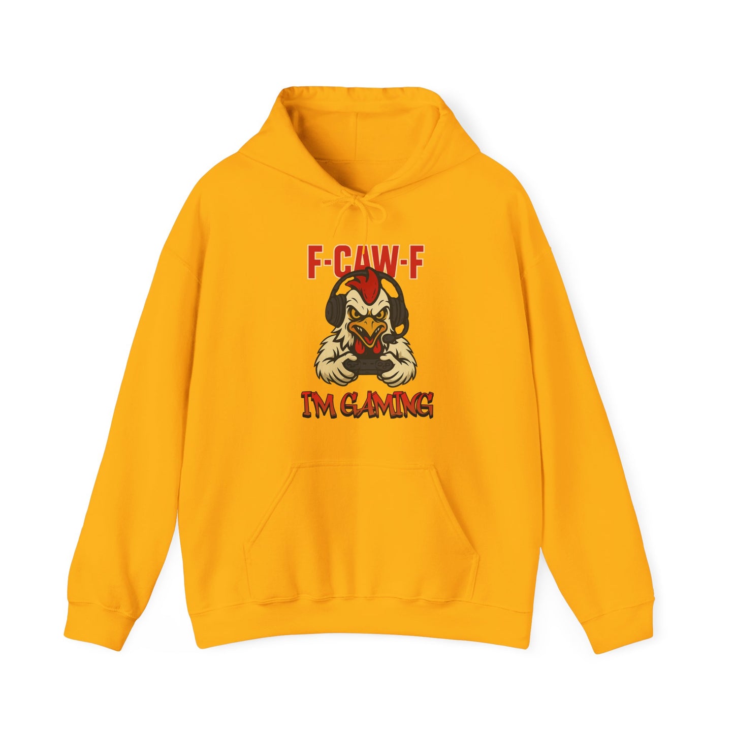 Gaming-Inspired Unisex Hoodie, F-Caw-F Design