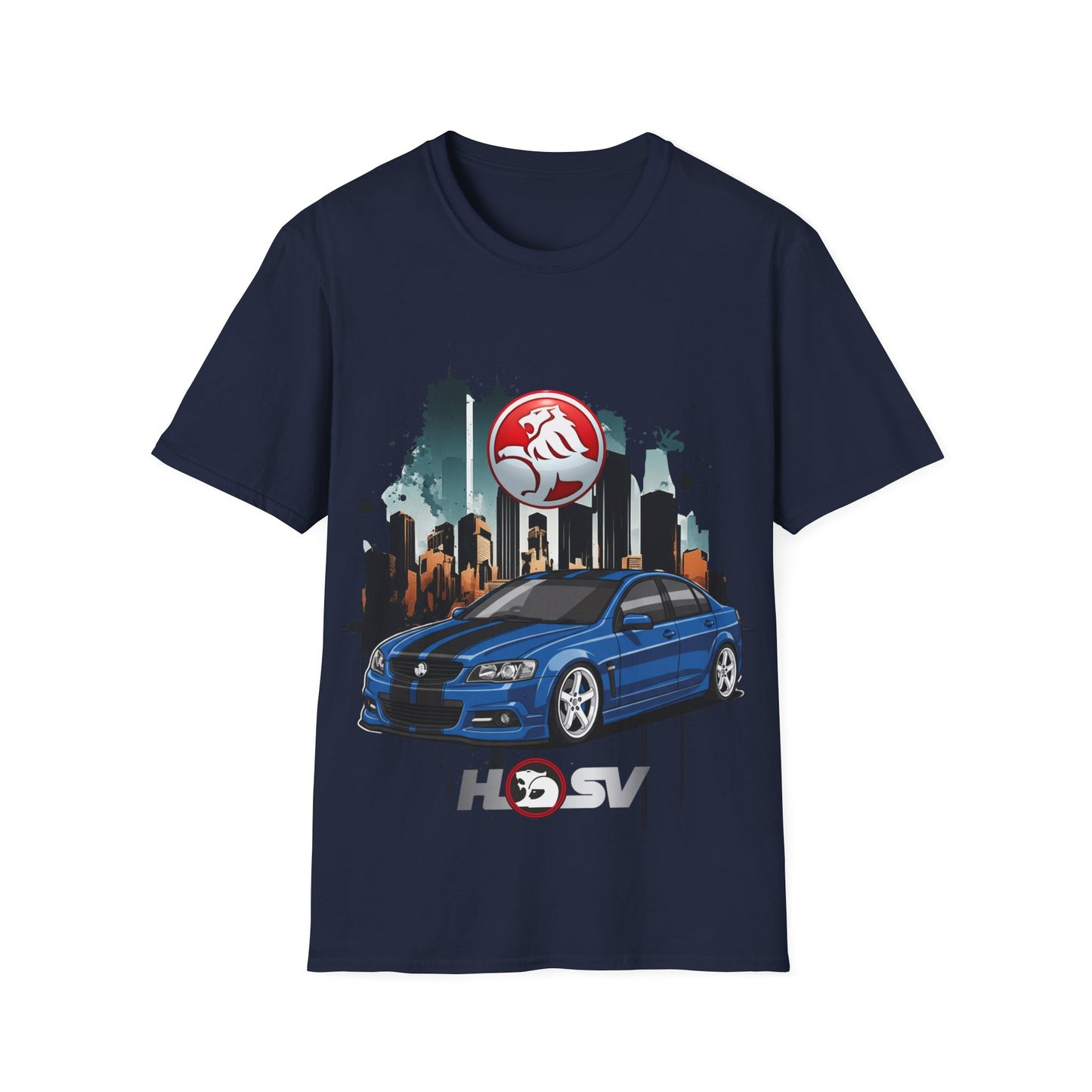 hsv commodore blue unisex tee garage urban style t shirt