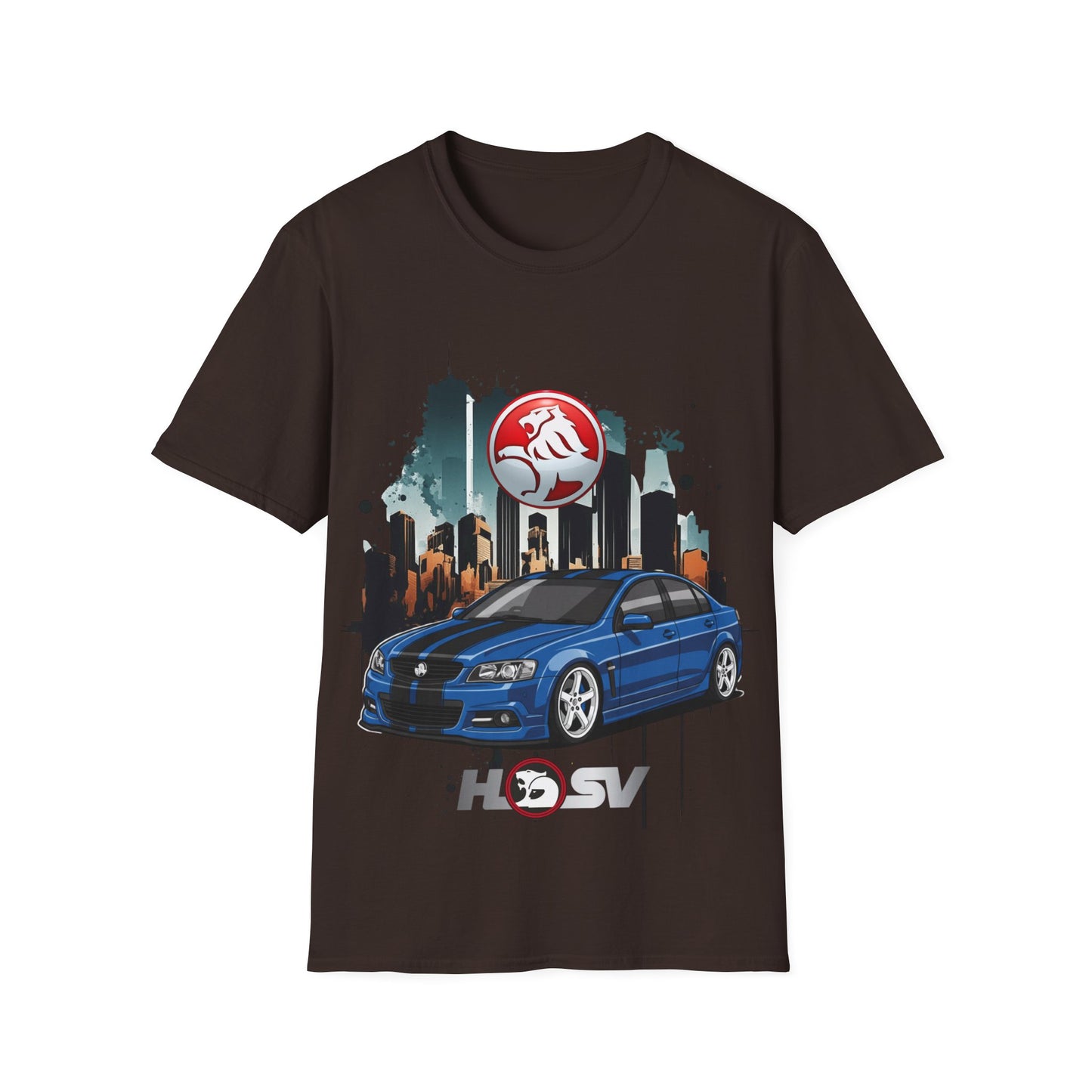 hsv commodore blue unisex tee garage urban style t shirt