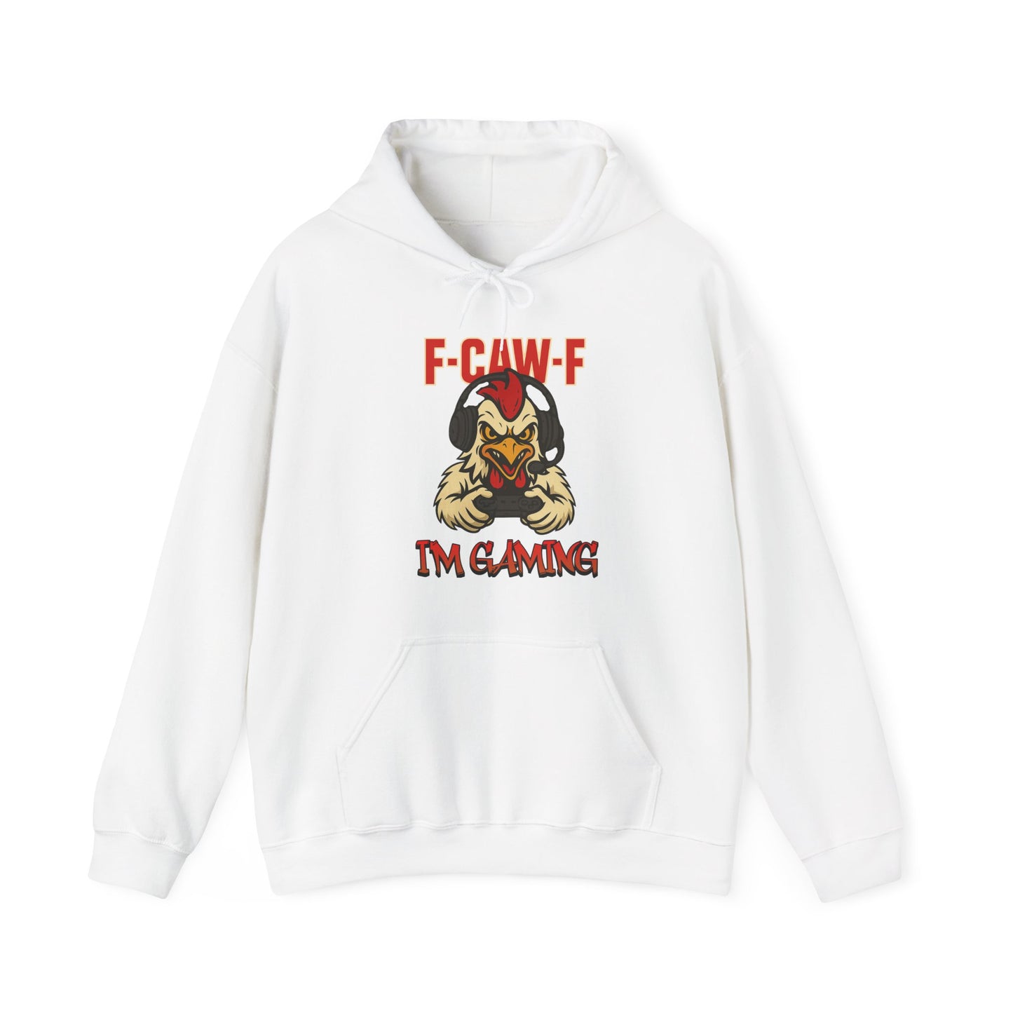 Gaming-Inspired Unisex Hoodie, F-Caw-F Design
