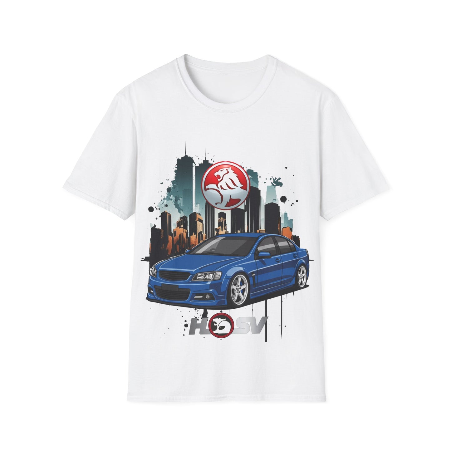 hsv commodore blue garage style tee unisex