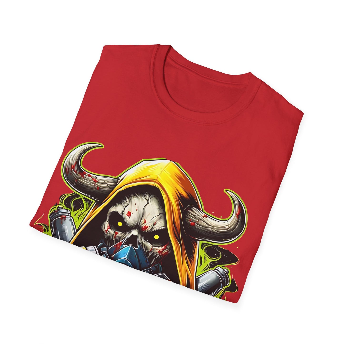 Urban Graphic Tee for Adrenaline Seekers, Cool Casual Wear, Street Style T-Shirt, Colorful Art Shirt, Gift for Gamers