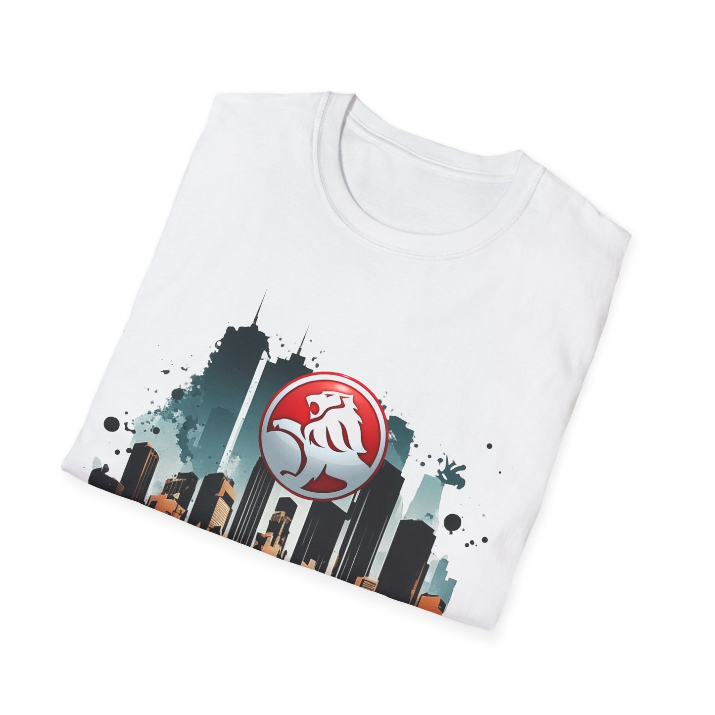 red hsv commodore garage style unisex soft tee