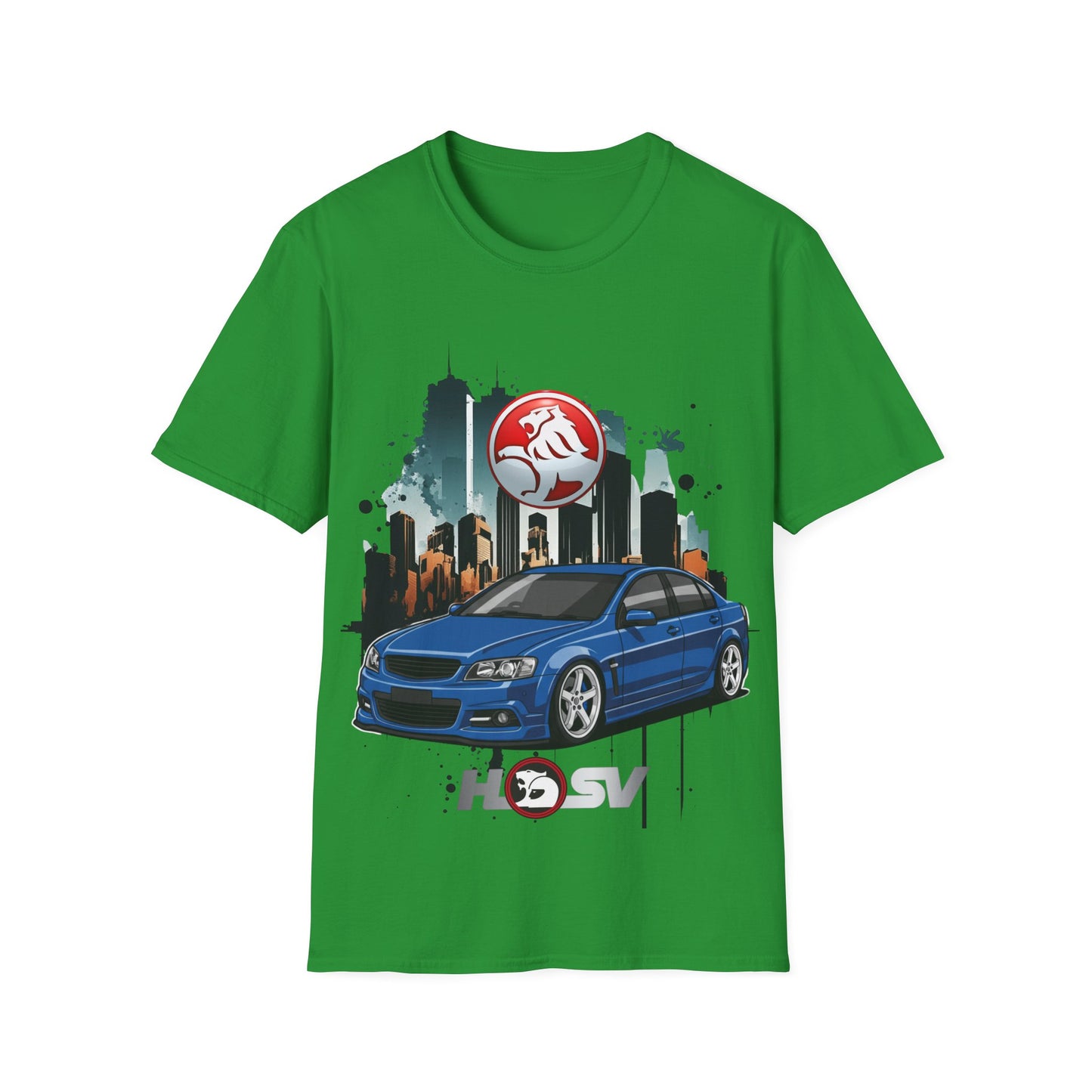 hsv commodore blue garage style tee unisex