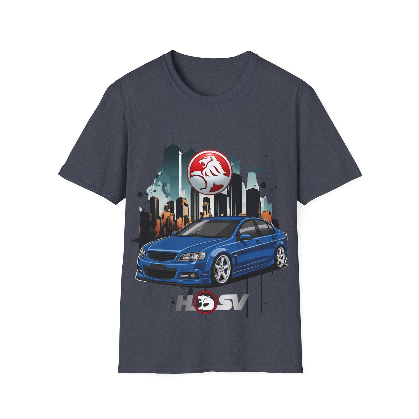 hsv commodore blue garage style tee unisex