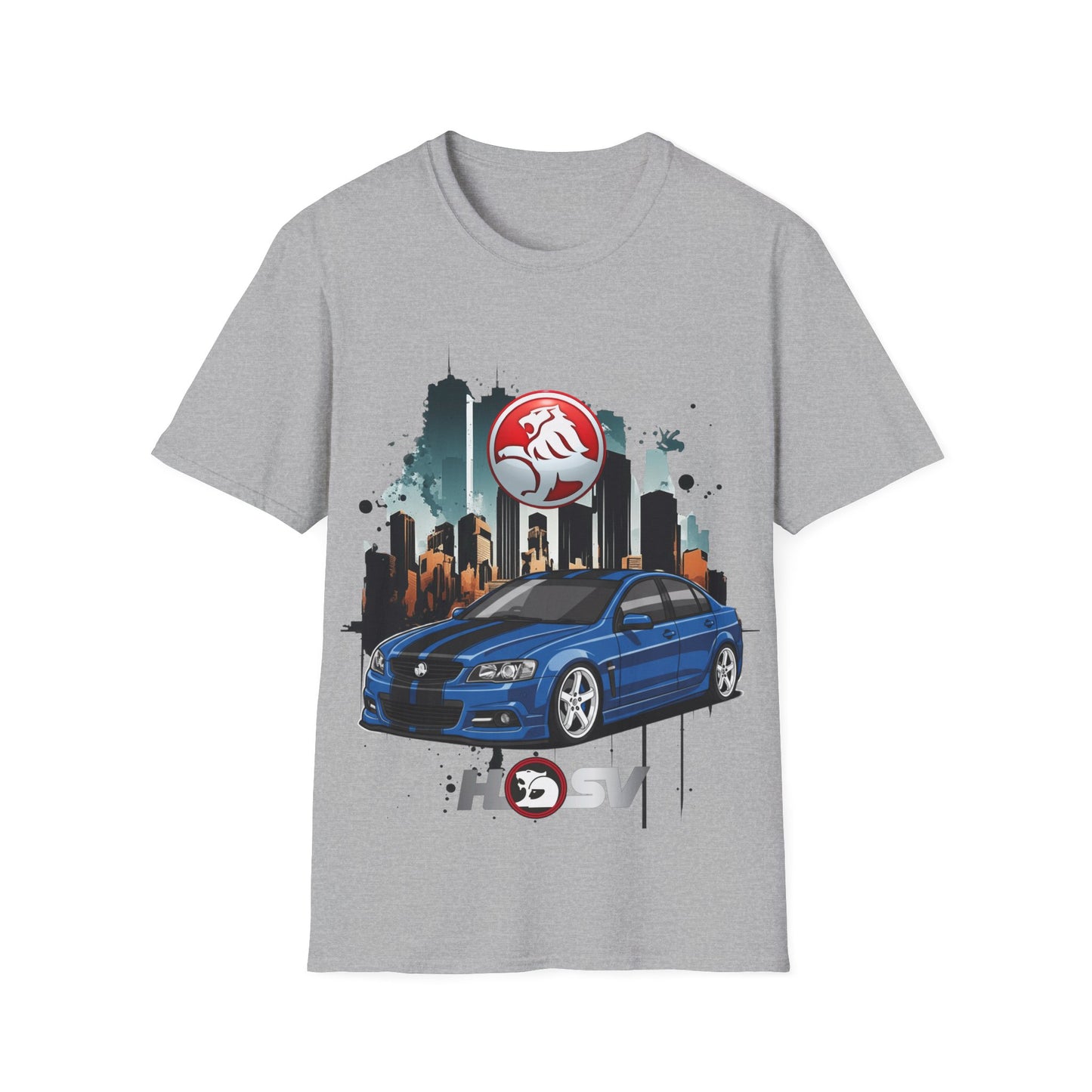 hsv commodore blue unisex tee garage urban style t shirt