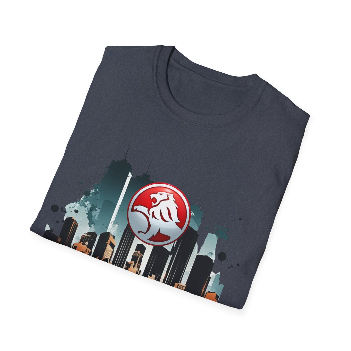red hsv commodore garage style unisex soft tee