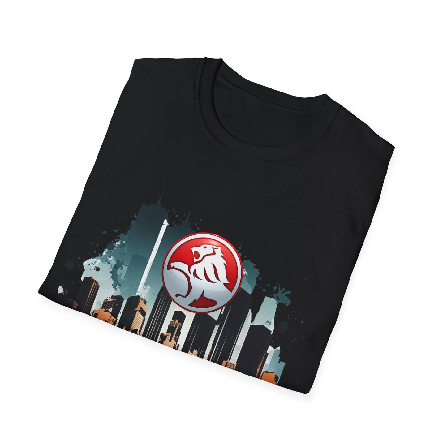 red hsv commodore garage style unisex soft tee