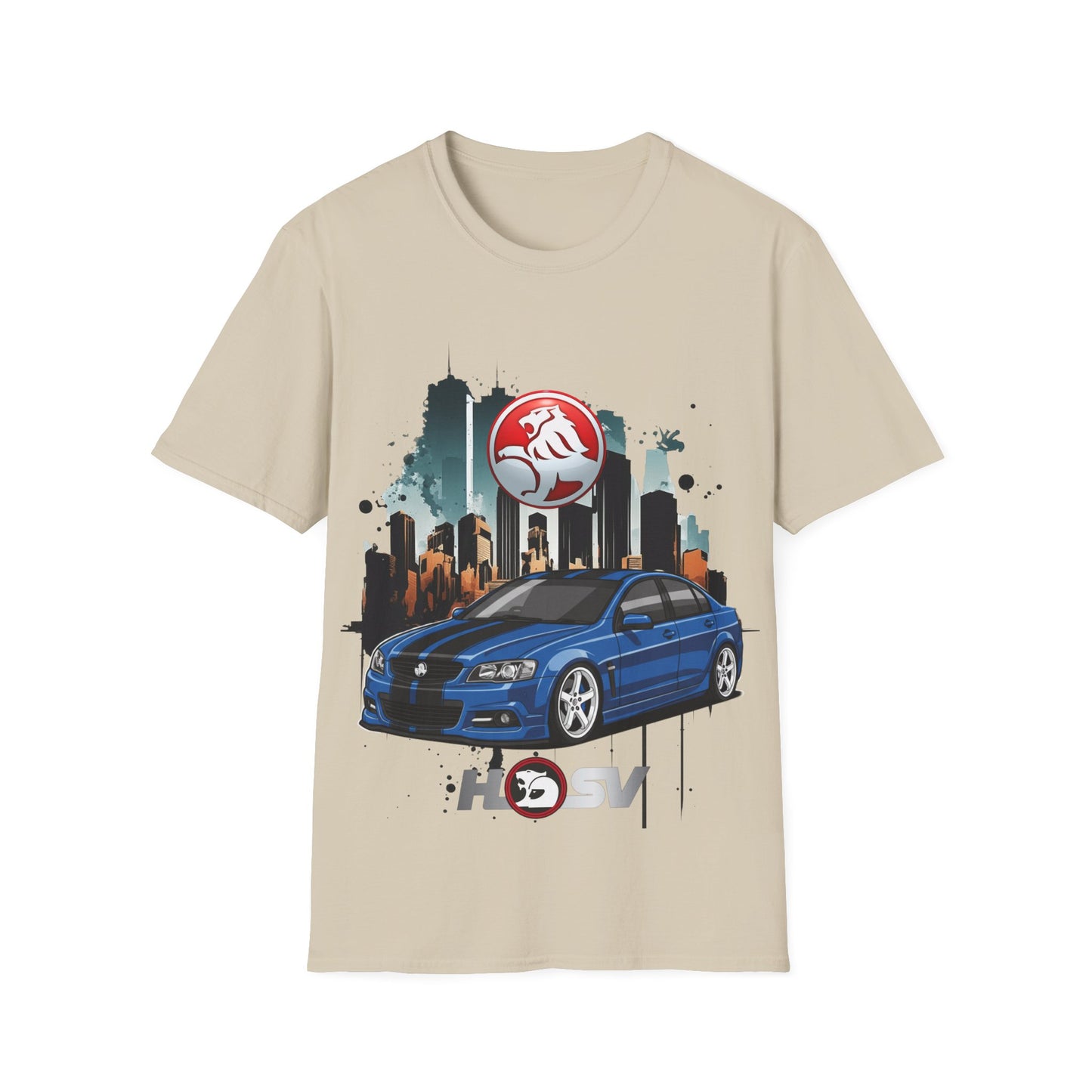 hsv commodore blue unisex tee garage urban style t shirt