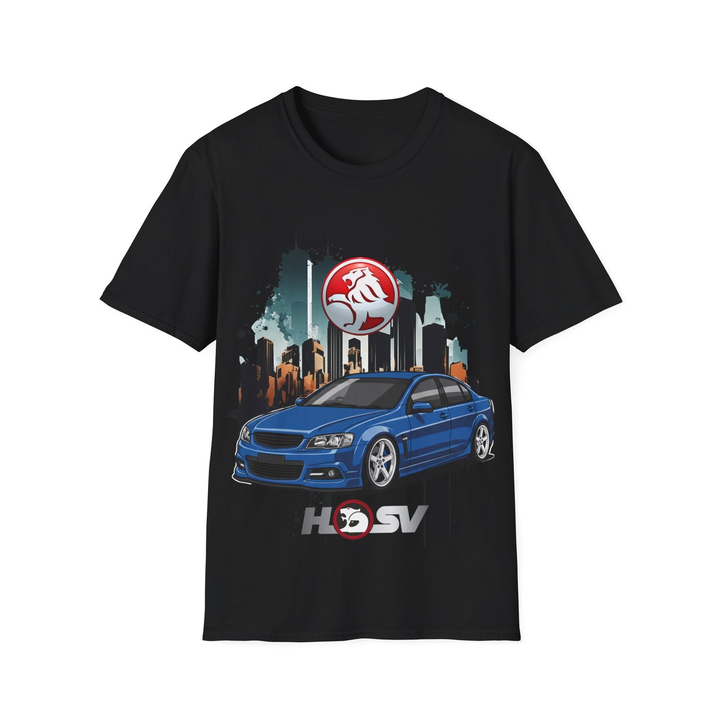 hsv commodore blue garage style tee unisex