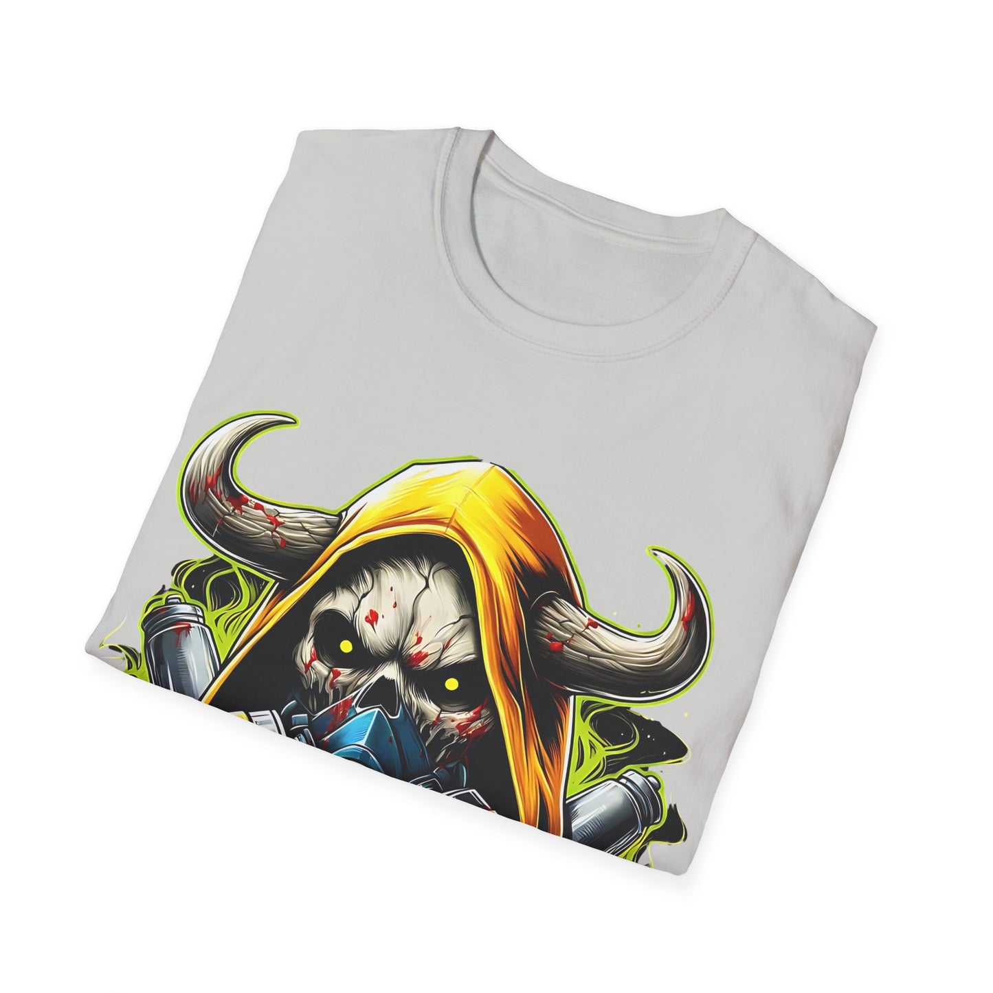Urban Graphic Tee for Adrenaline Seekers, Cool Casual Wear, Street Style T-Shirt, Colorful Art Shirt, Gift for Gamers