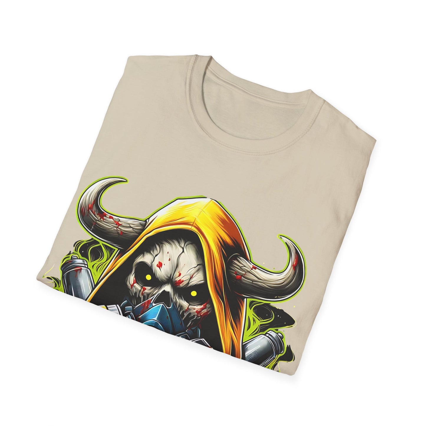Urban Graphic Tee for Adrenaline Seekers, Cool Casual Wear, Street Style T-Shirt, Colorful Art Shirt, Gift for Gamers